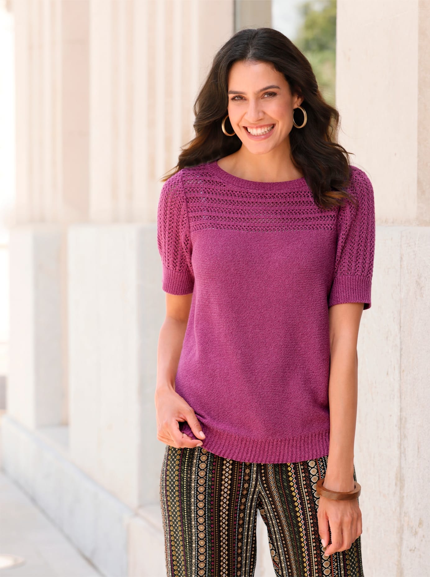 Inspirationen Kurzarmpullover »Pullover«