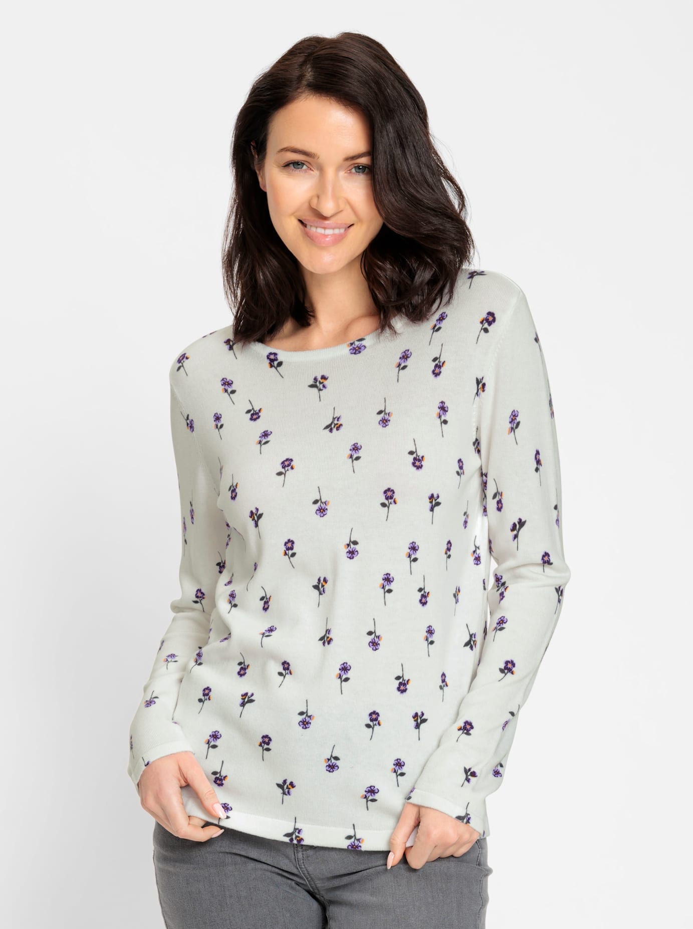 Inspirationen Pull en tricot »Feinstrick-Pullover«