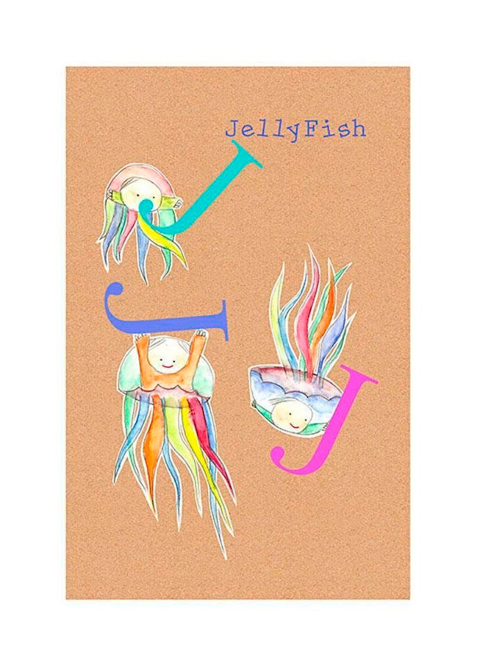 Komar Poster »ABC Animal J« 1 cuis tlg. Kinderzimmer, Schlafzimmer, Wohnzimmer