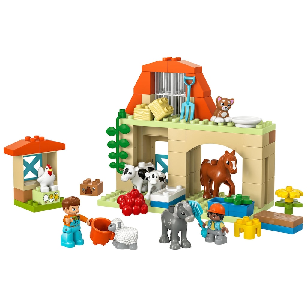 LEGO® Spielbausteine »Tierpflege auf dem Bauernhof 10416«, (74 St.)