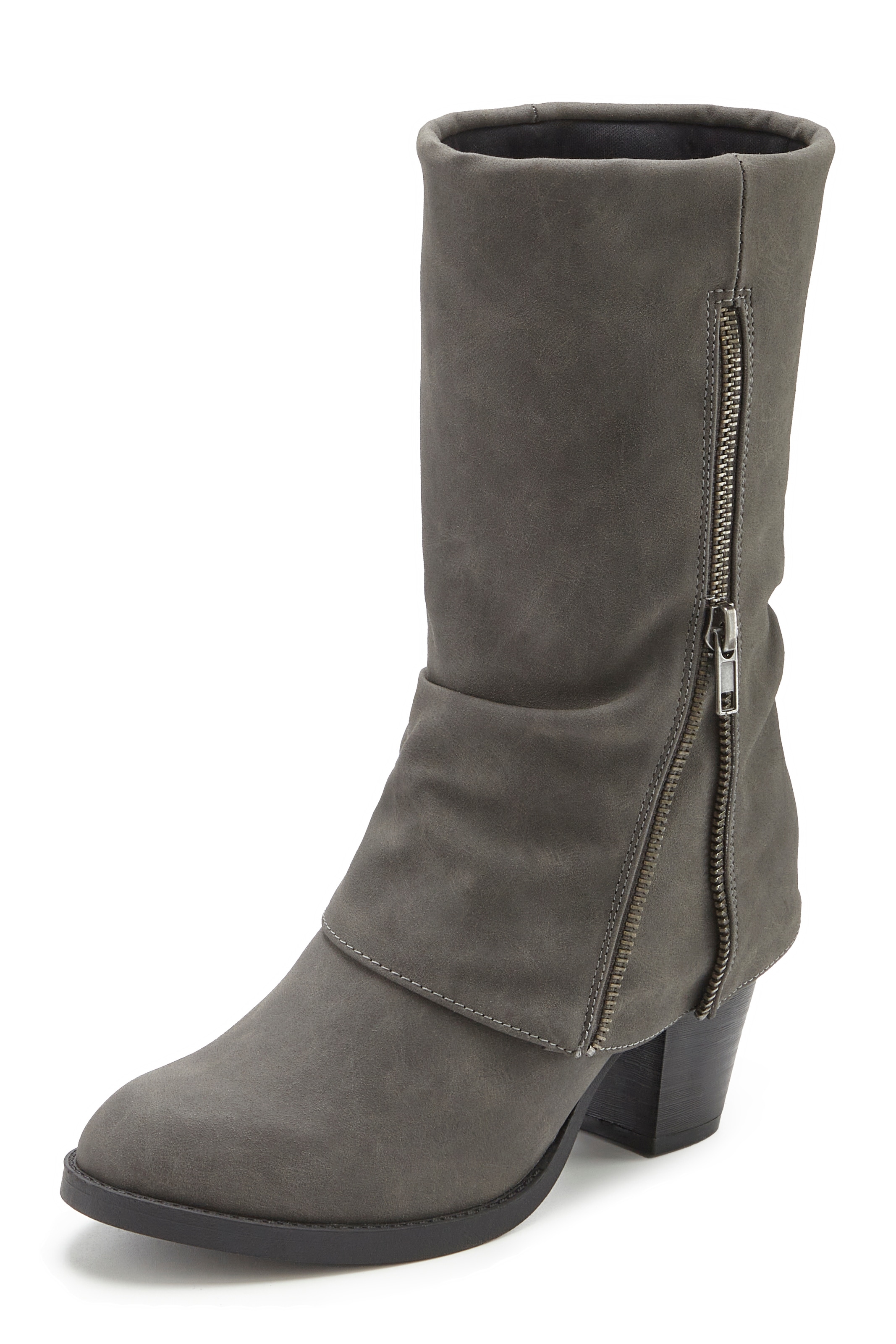 LASCANA Stiefel »Stiefelette, Boots, Cowboy-Stiefel,«  NEU mit Blockabsatz und modischem Zierreissverschluss