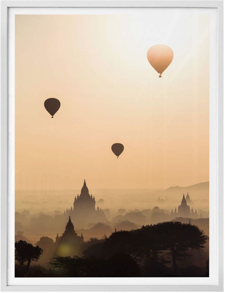 Poster Bagan«, Bild, kaufen Landschaften, Wandbild, Poster, (1 Wandposter jetzt Wall-Art »Morgen über St.),
