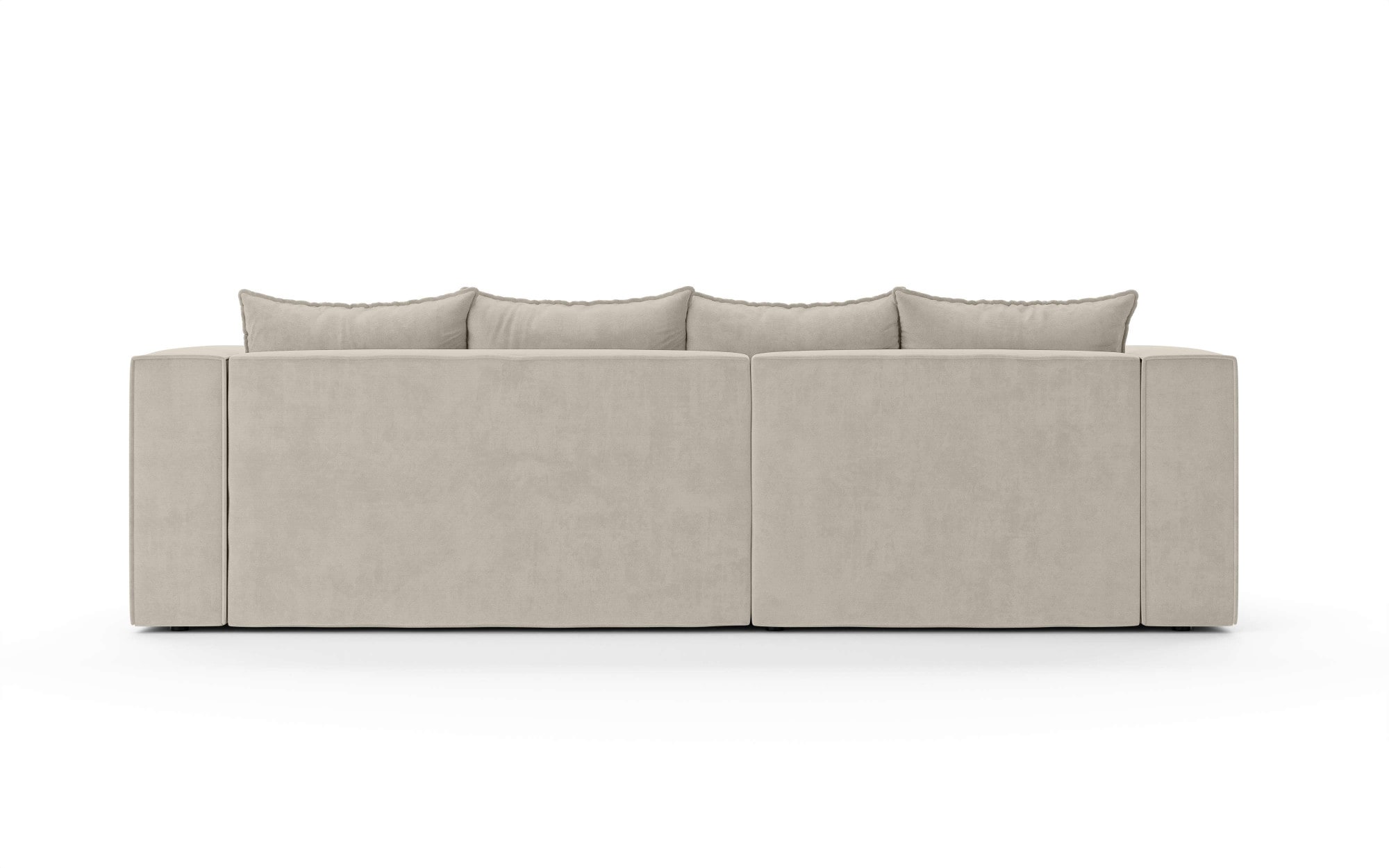 INOSIGN Ecksofa »LINCOLNVILLE mit Bettfunktion und Bettkasten, Masse B/H/T 244/76/150 cm«, L-Form mit Wellenunterfederung, Recamiere beidseitig montierbar