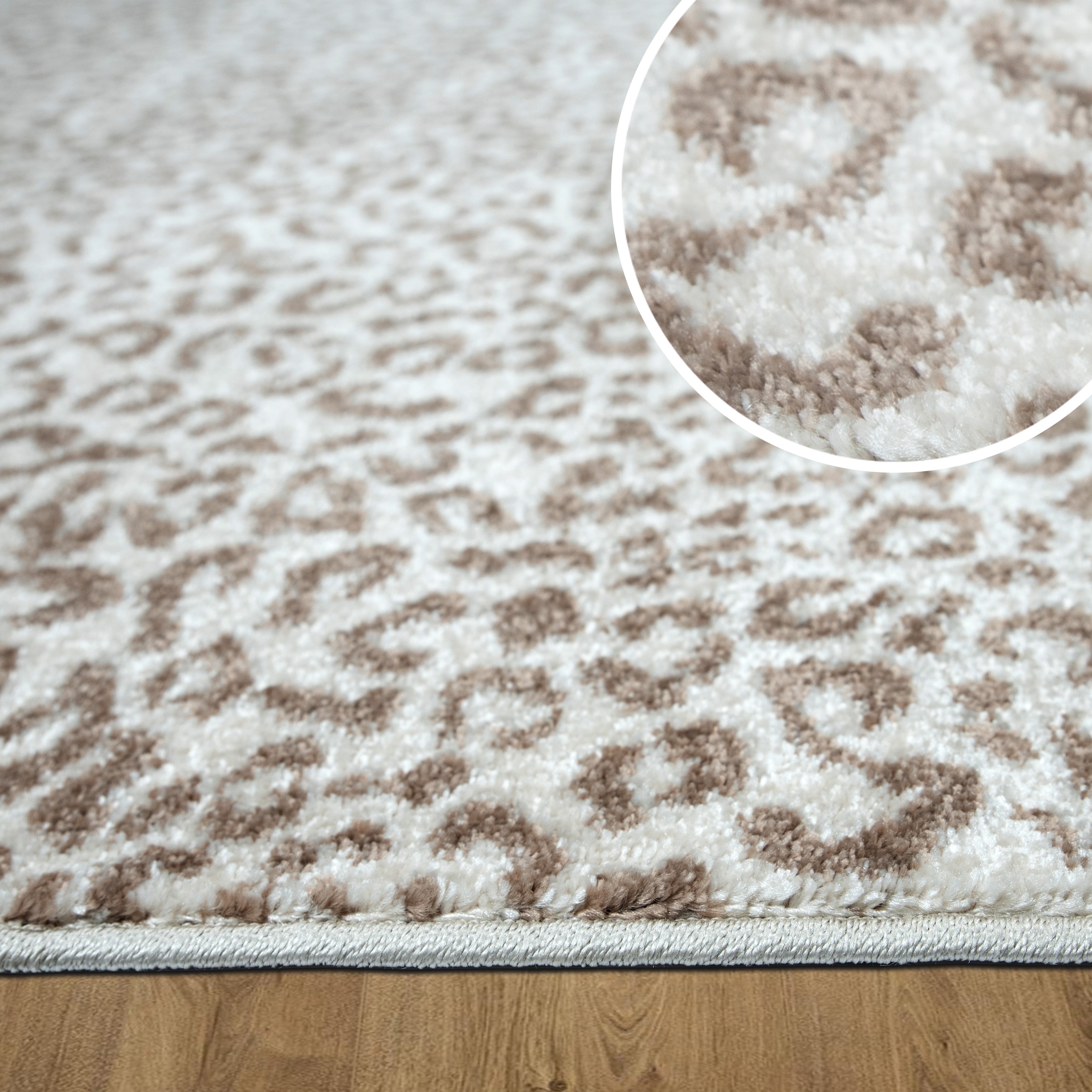 GOODproduct Tapis »Fynna, Leoparden-Muster, Animal Print, modern« Rectangulaire 9 mm Höhe Léopard, peluche très douce, salon, chambre, salle à manger