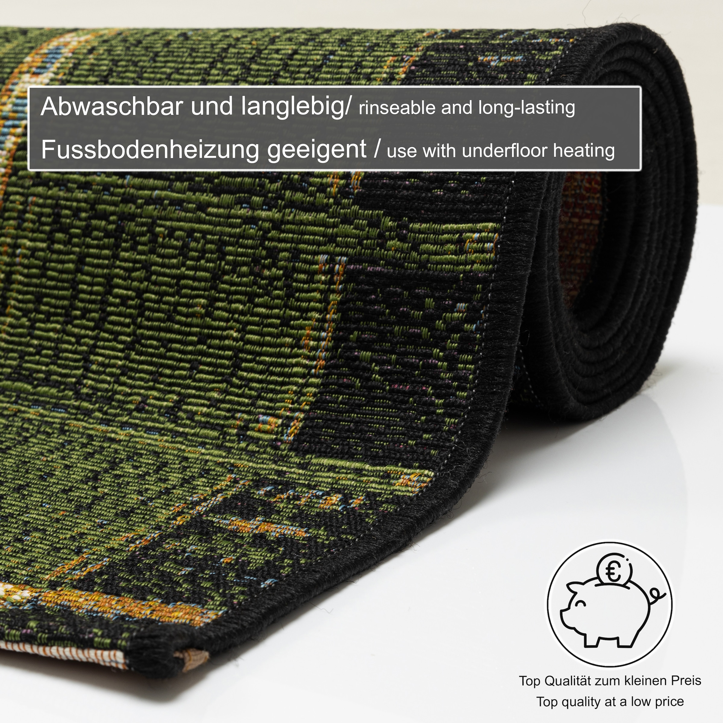 Gino Falcone Teppich »Outdoor-Africa 38« rechteckig 5 mm Höhe Flachgewebe, Ethno Style, In- und Outdoor geeignet