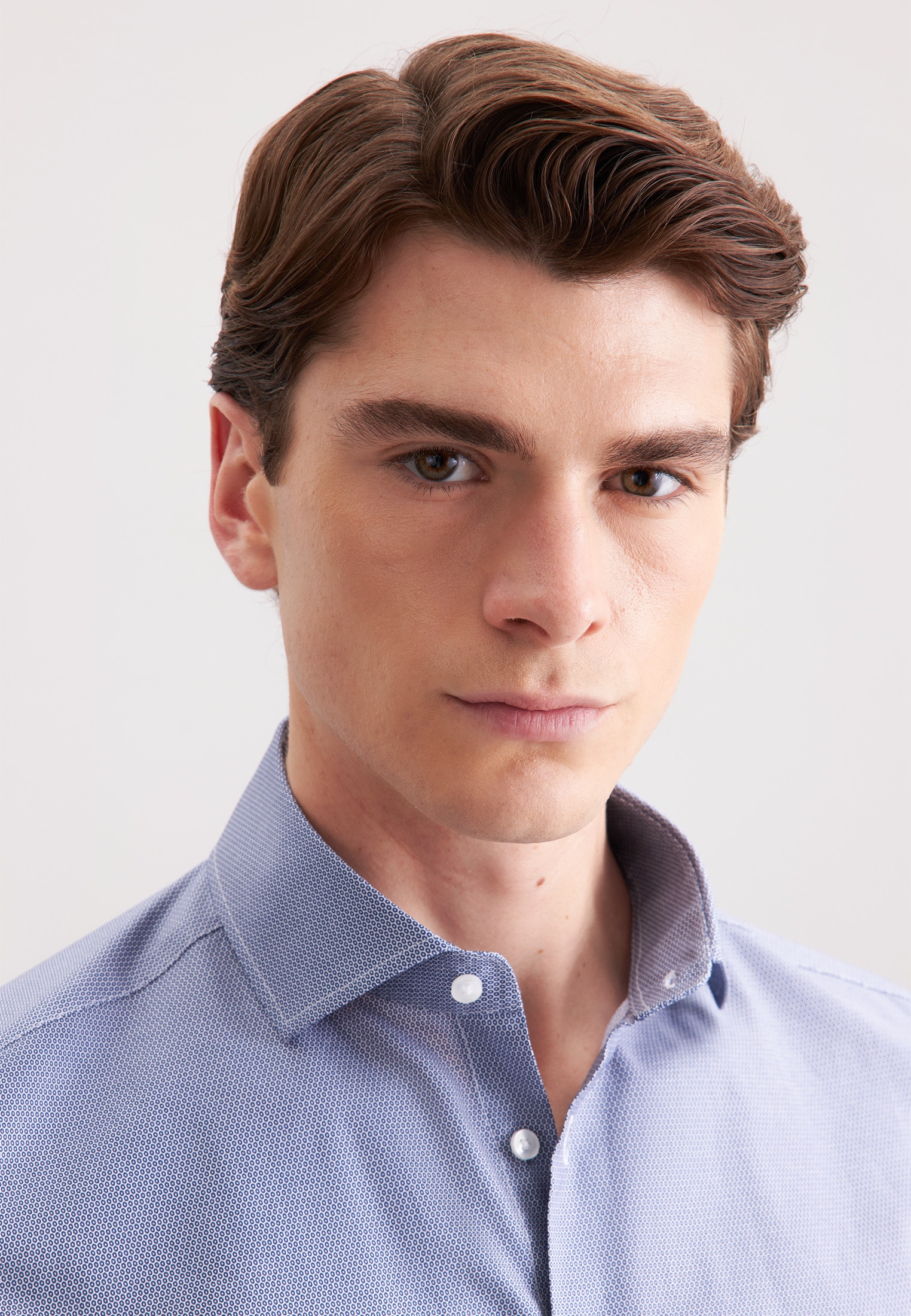 seidensticker Chemise d'affaires »Schwarze Rose« Slim 1/1 Kentkragen Druck