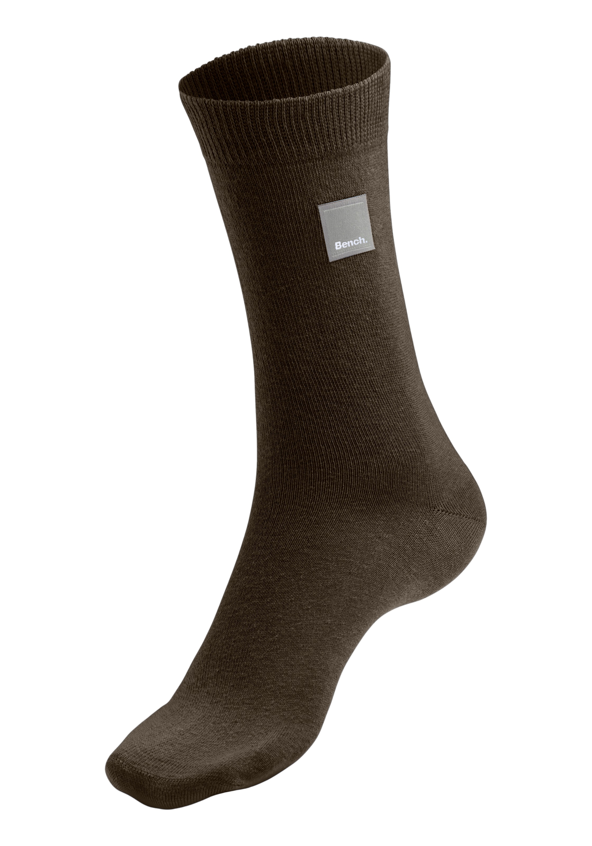 Bench. Basicsocken, (Packung, 4 Paar), mit Weblabel