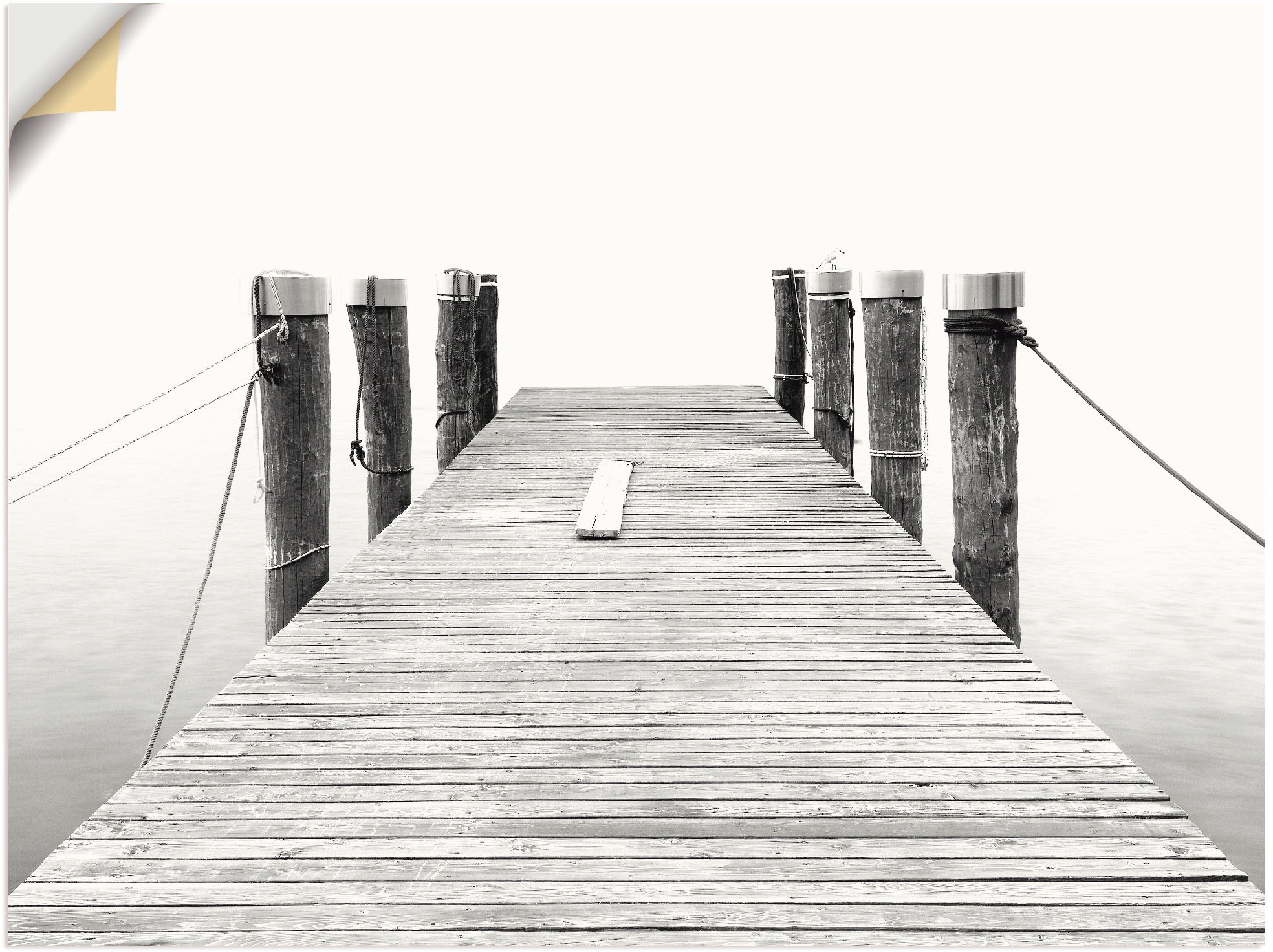 Image of Artland Wandbild »Stille II«, Brücken, (1 St.), in vielen Grössen & Produktarten -Leinwandbild, Poster, Wandaufkleber / Wandtattoo auch für Badezimmer geeignet bei Ackermann Versand Schweiz