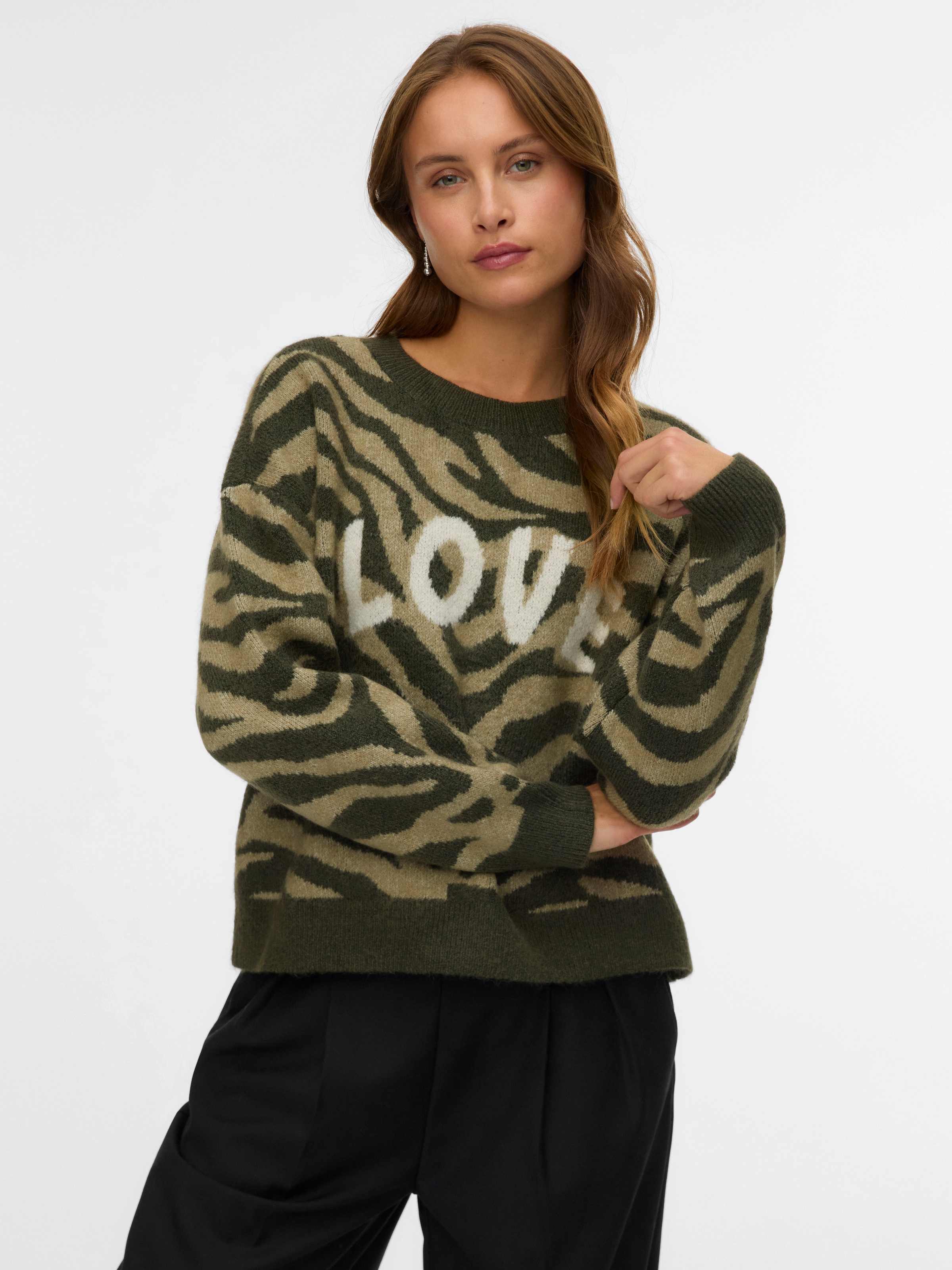 Image of Vero Moda Strickpullover "VMNEWKAI LS O-NECK PULLOVER BOO"