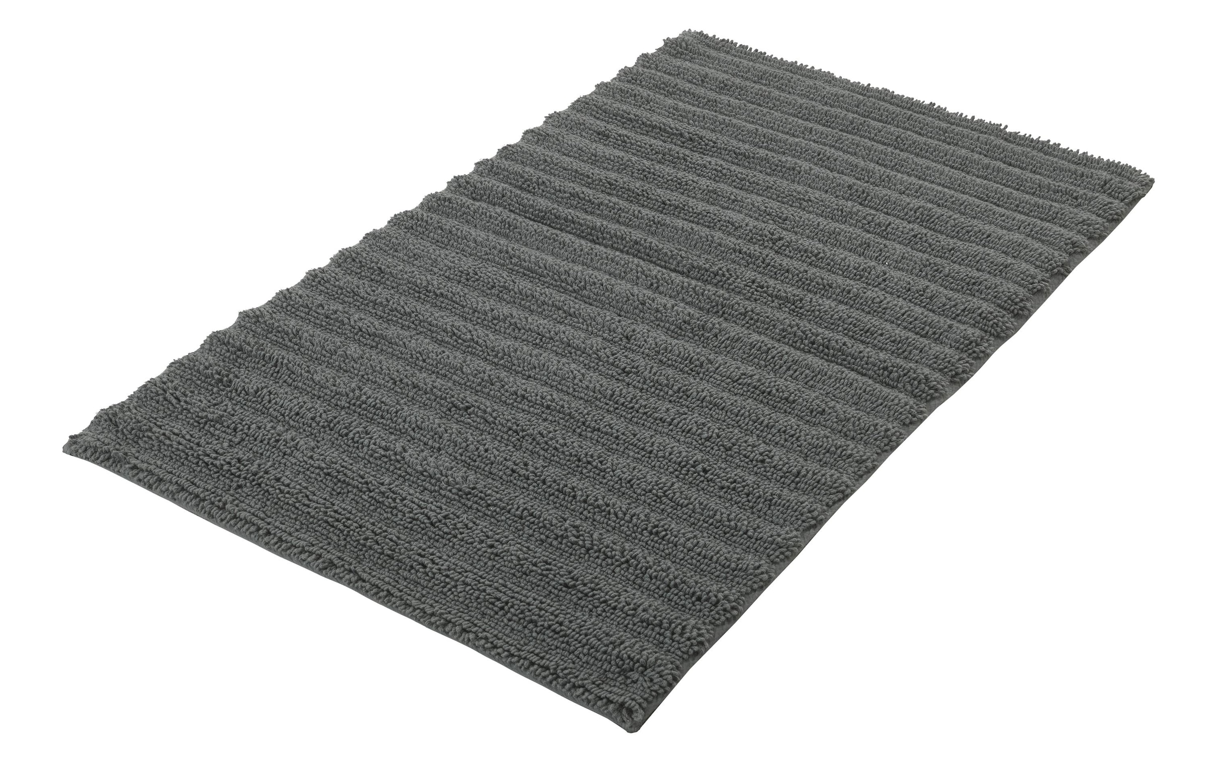 Kleine Wolke Tapis de bain »Yara« Höhe 5 mm Badteppich, Uni Farben, gestreift, waschbar