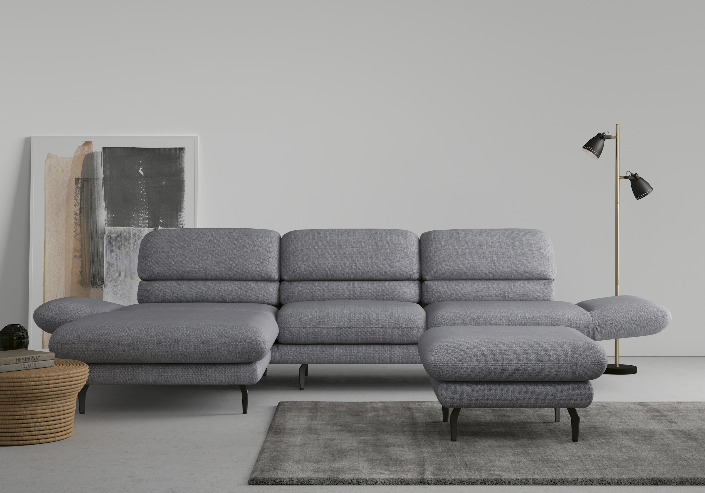 DOMO collection Ecksofa »Padova L-Form«, auch mit Drehfunktion erhältlich