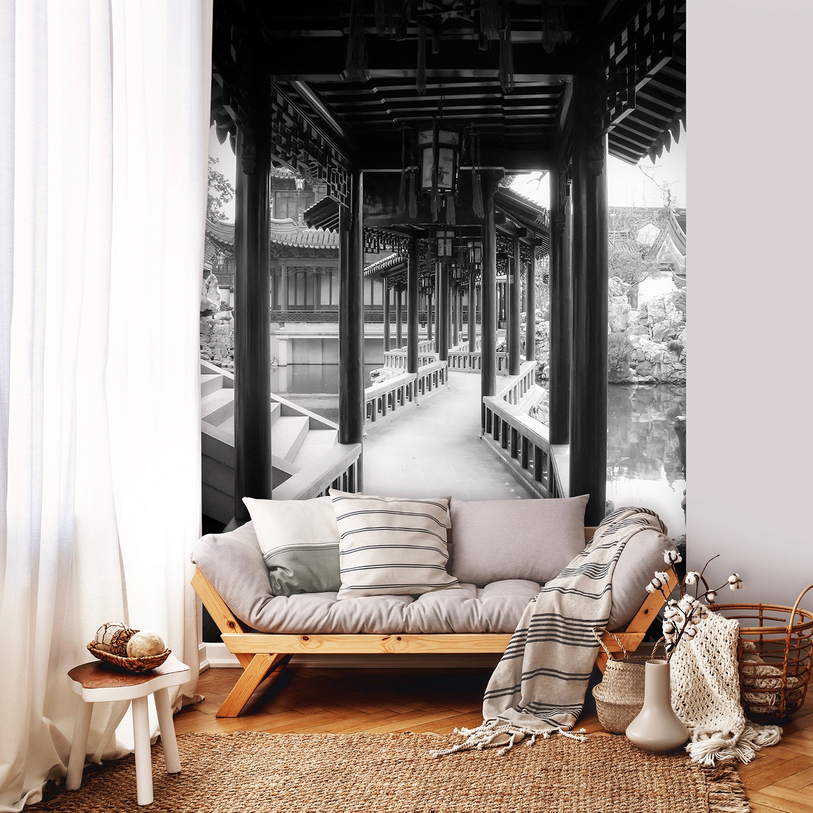 Image of Consalnet Vliestapete »WEG ZUM GARTEN«, grafisch, 184 x 254 cm bei Ackermann Versand Schweiz