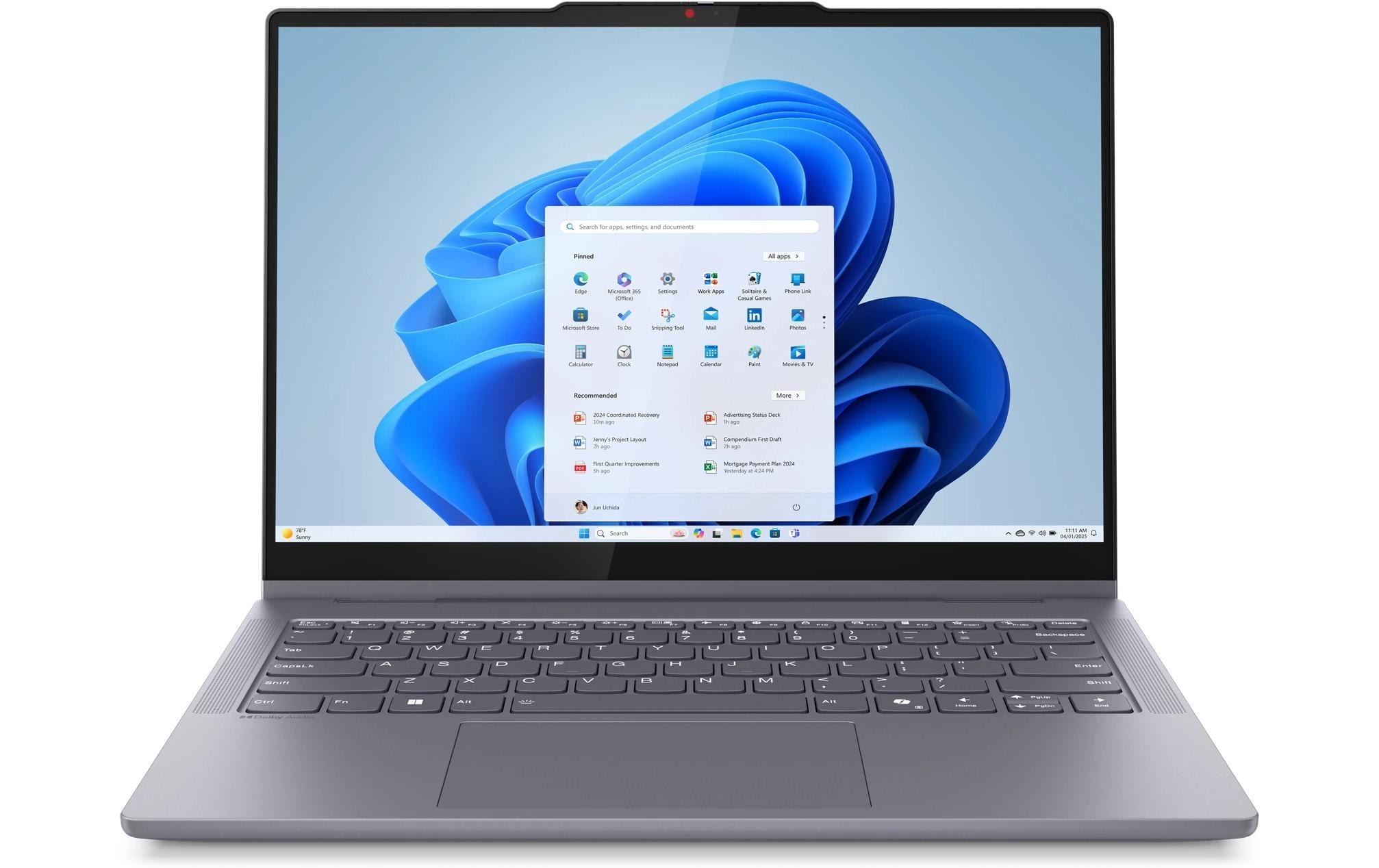 Lenovo Notebook »IdeaPad 5 2-in-1 14IAL10 (Intel)« / 14 ″ Intel Core Ultra 7 Integrierte NPU (Neural Processing Unit)