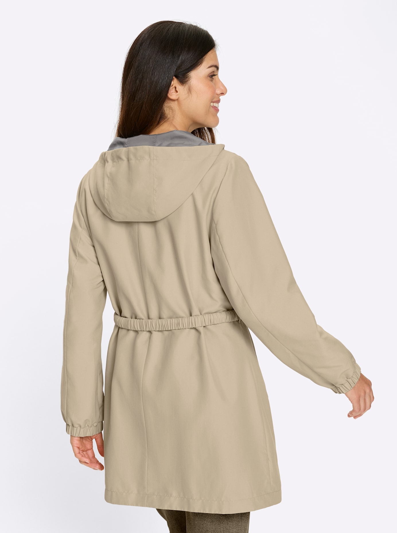 Classic Basics Langjacke mit Kapuze