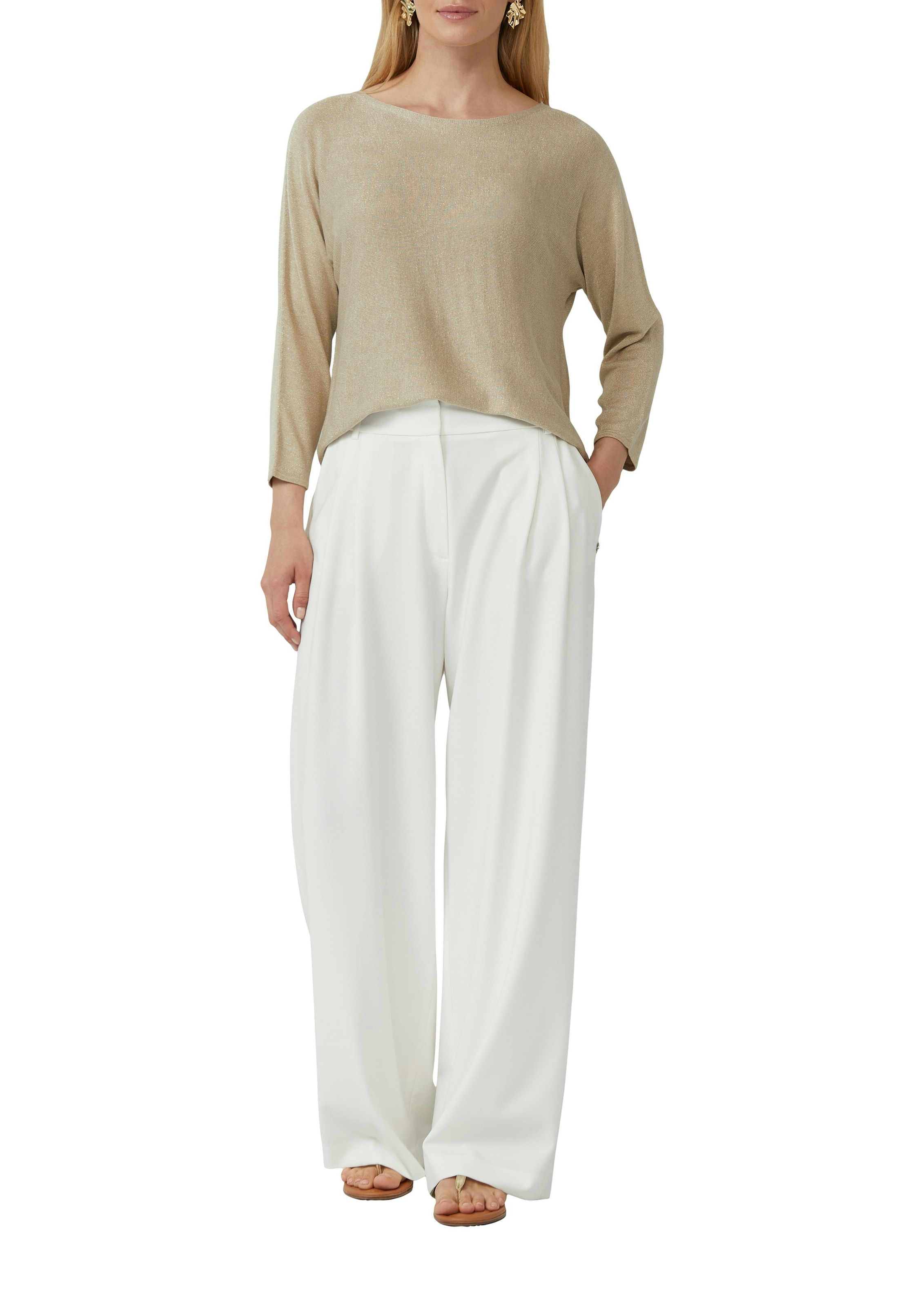 s.Oliver BLACK LABEL Pull en tricot avec fil pailleté