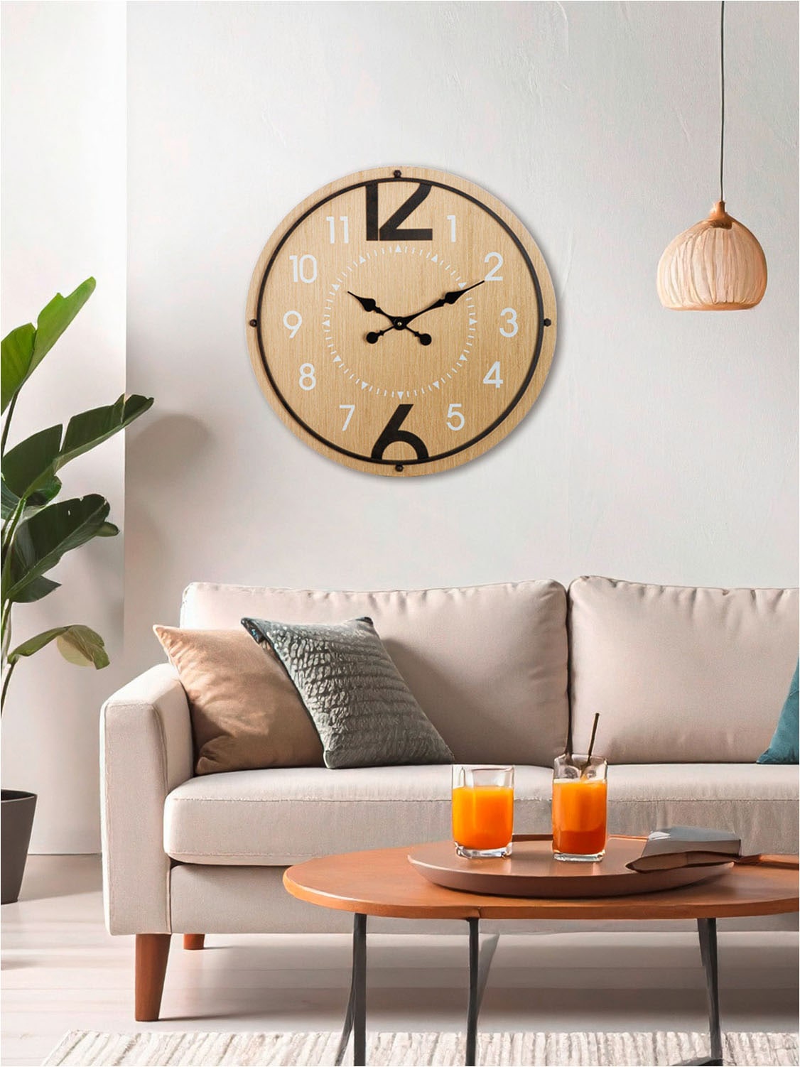 GILDE Wanduhr »Wanduhr rund Jonestown«