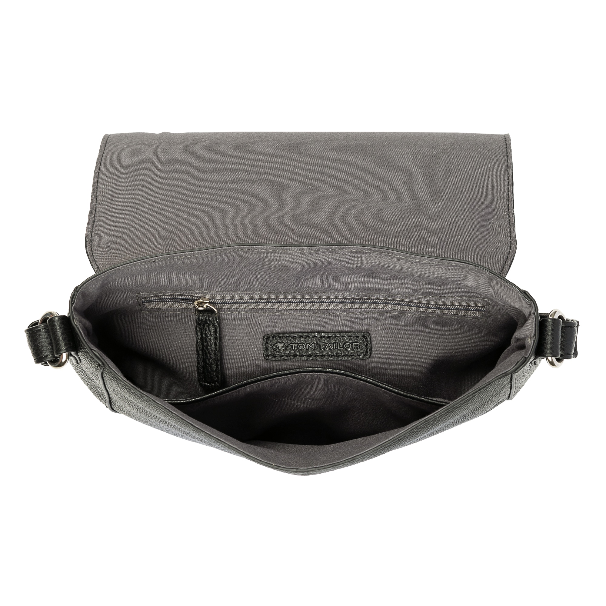 TOM TAILOR Sac à bandoulière »Dahlia« similicuir doux au look moderne avec bords contrastants et logo fin