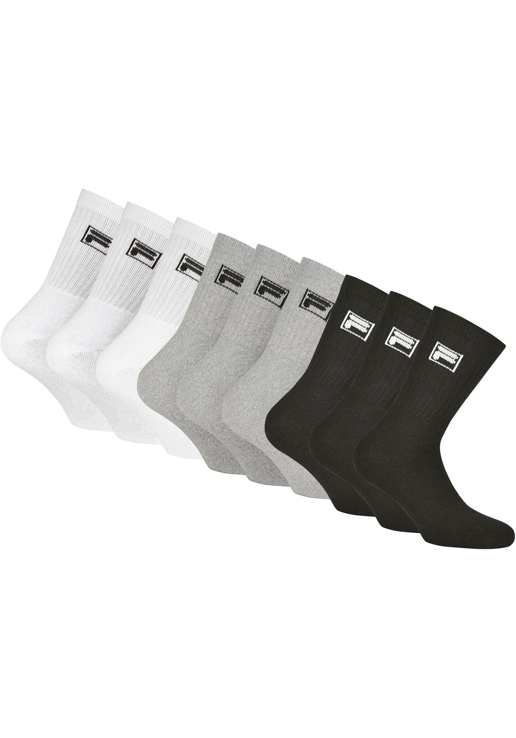 Sportsocken, (9er Pack), mit langem Rippenbündchen