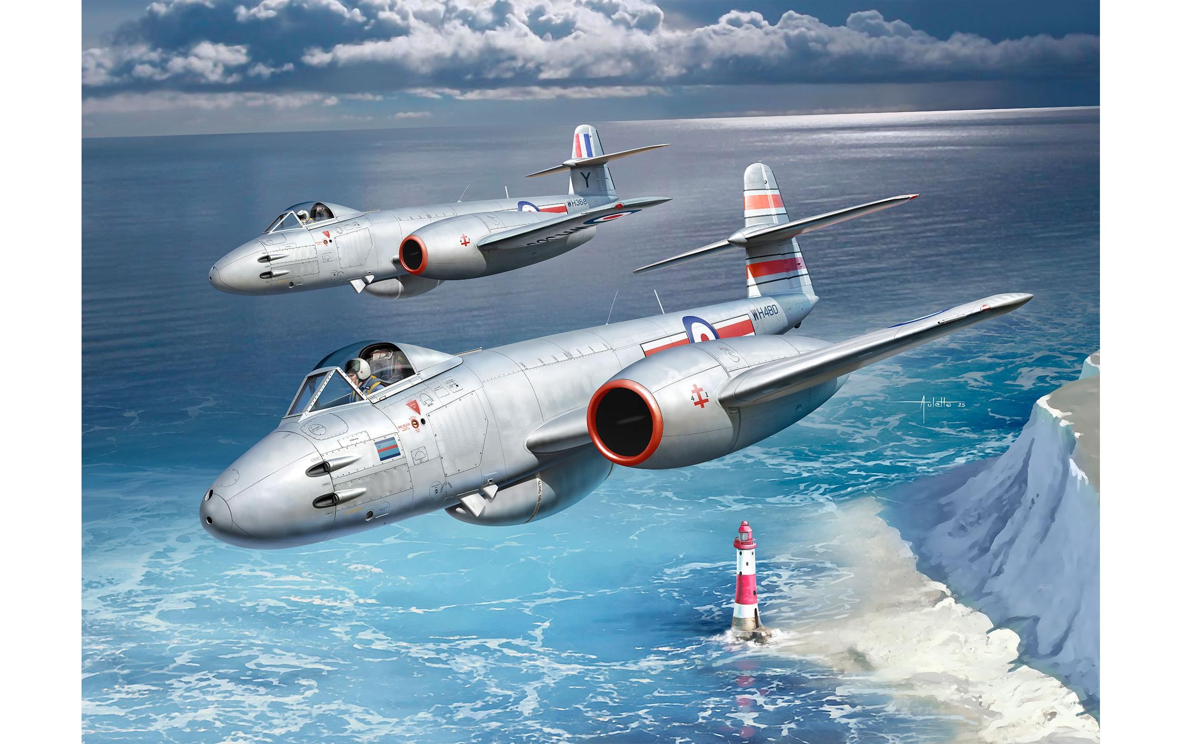Image of Revell Modellbausatz "Gloster Meteor F.8 1:32" 400 Stk. tlg. 1:32