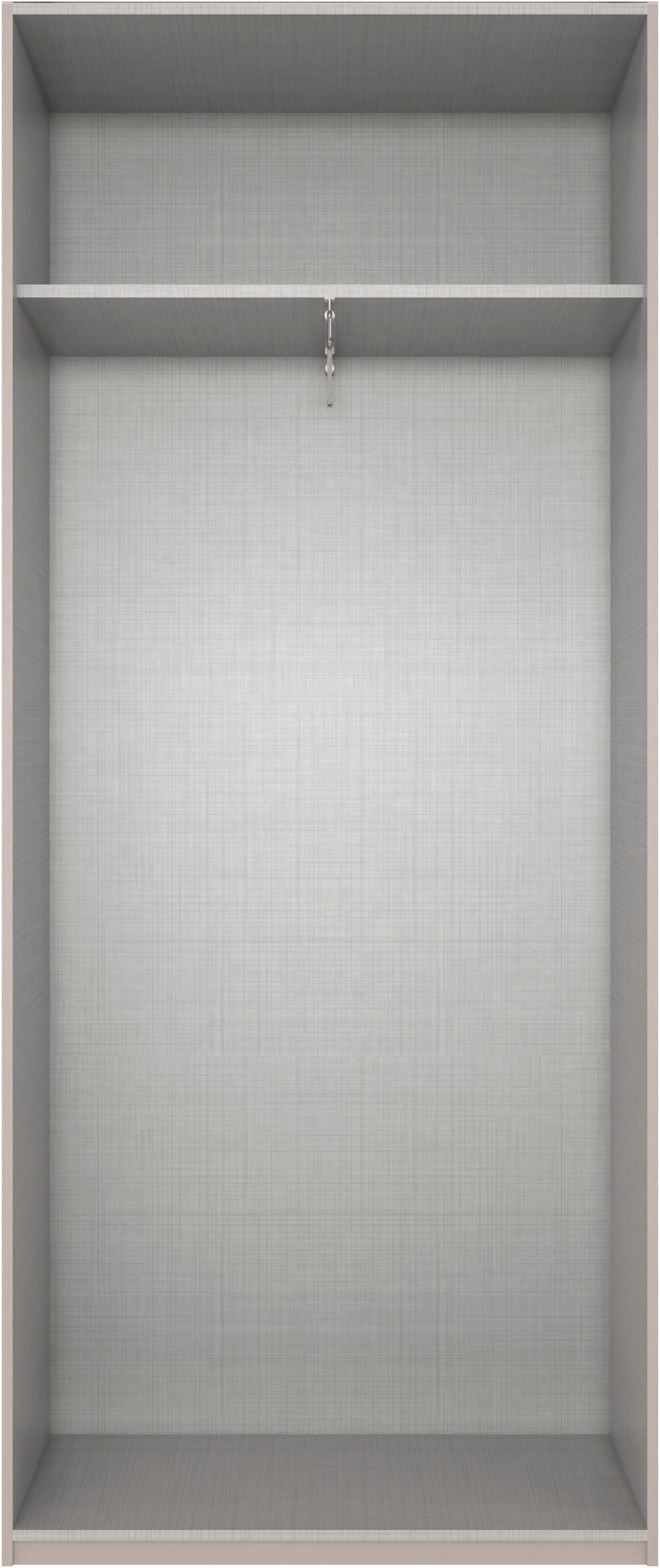 Wimex Armoires à vêtements »Mugano,in 5 Breiten,2 Höhen,2 Tiefen, viele Farben, Made in Germany« in Basic oder Premium Ausstattung,  mit langen Griffen aus Metall, mit oder ohne Spiegel