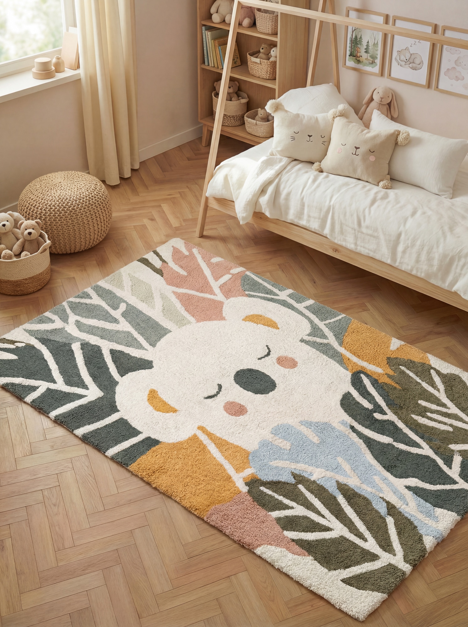 HANSE Home Kinderteppich »Tabea« rechteckig 10 mm Höhe Waschbar, Handgemacht, Baumwolle, Rutschfest Spielteppich Kinderzimmer