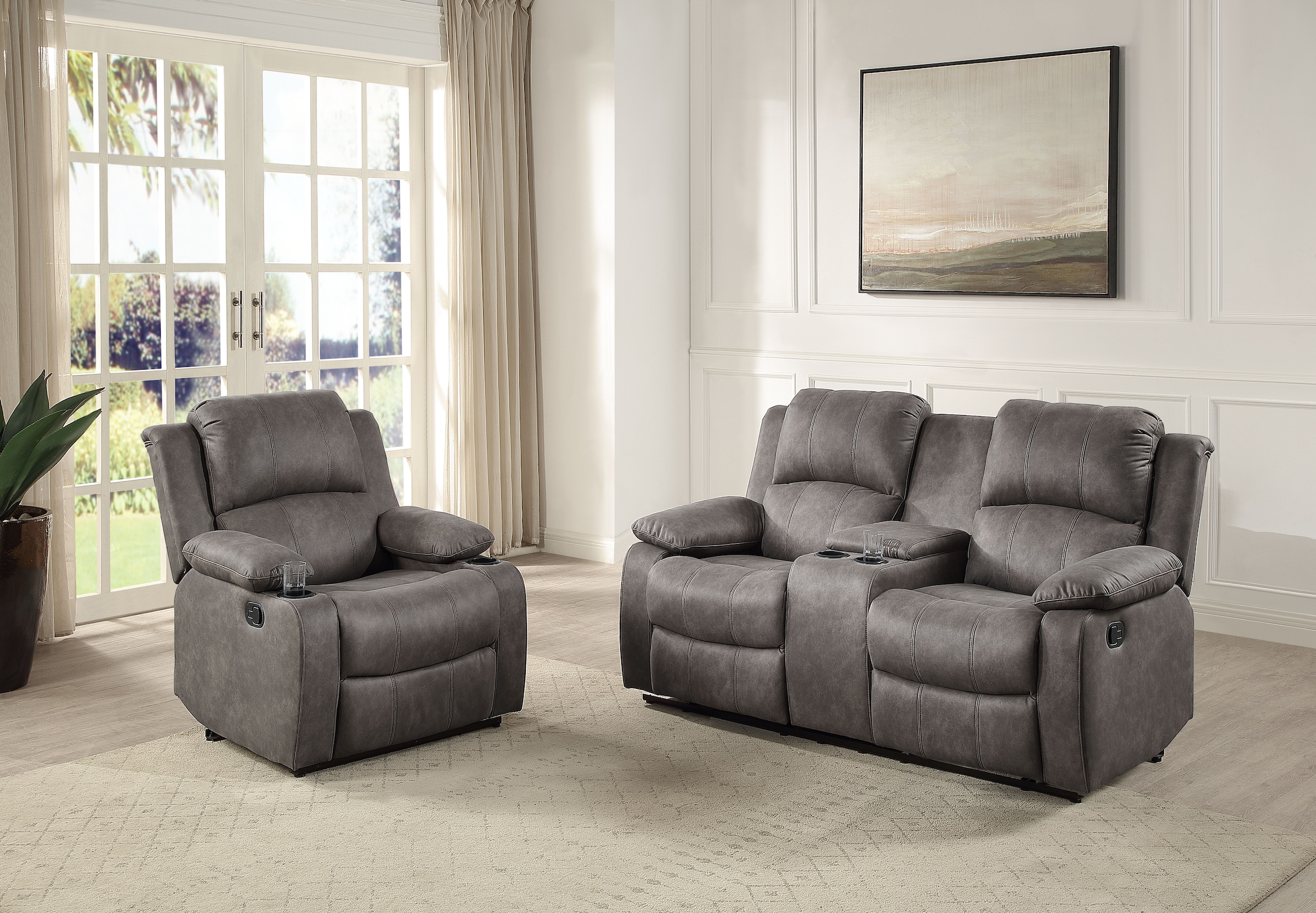 ATLANTIC home collection Relaxsessel »Cicero«, mit Relaxfunktion, Federkern und Getränkehalter