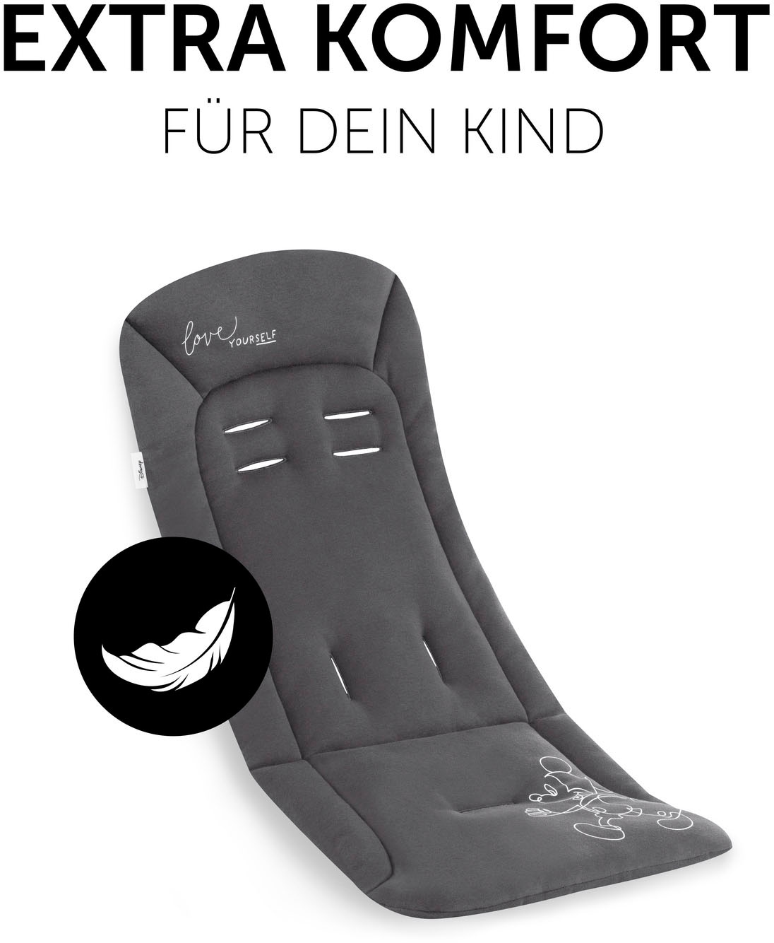 Hauck Housse de siège de poussette »Seat Liner« compatible avec poussettes hauck, landaus et remorques vélo