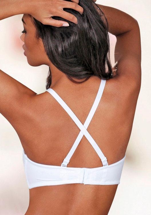 LASCANA T-Shirt-BH, ohne Schale mit abnehmbaren Trägern, Basic Dessous