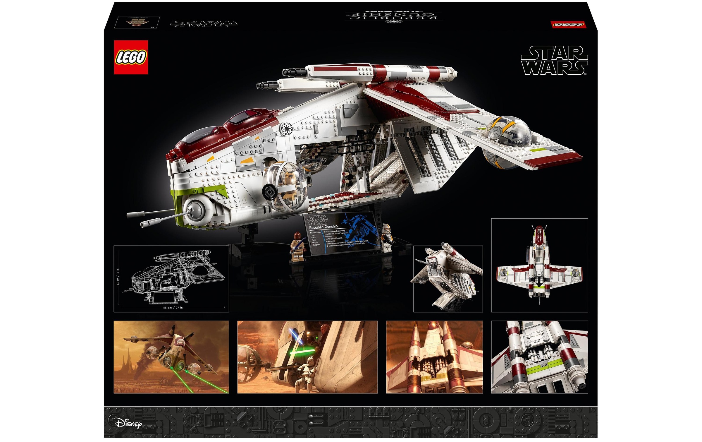 LEGO® Konstruktionsspielsteine »Wars Republic Gunship 75309«