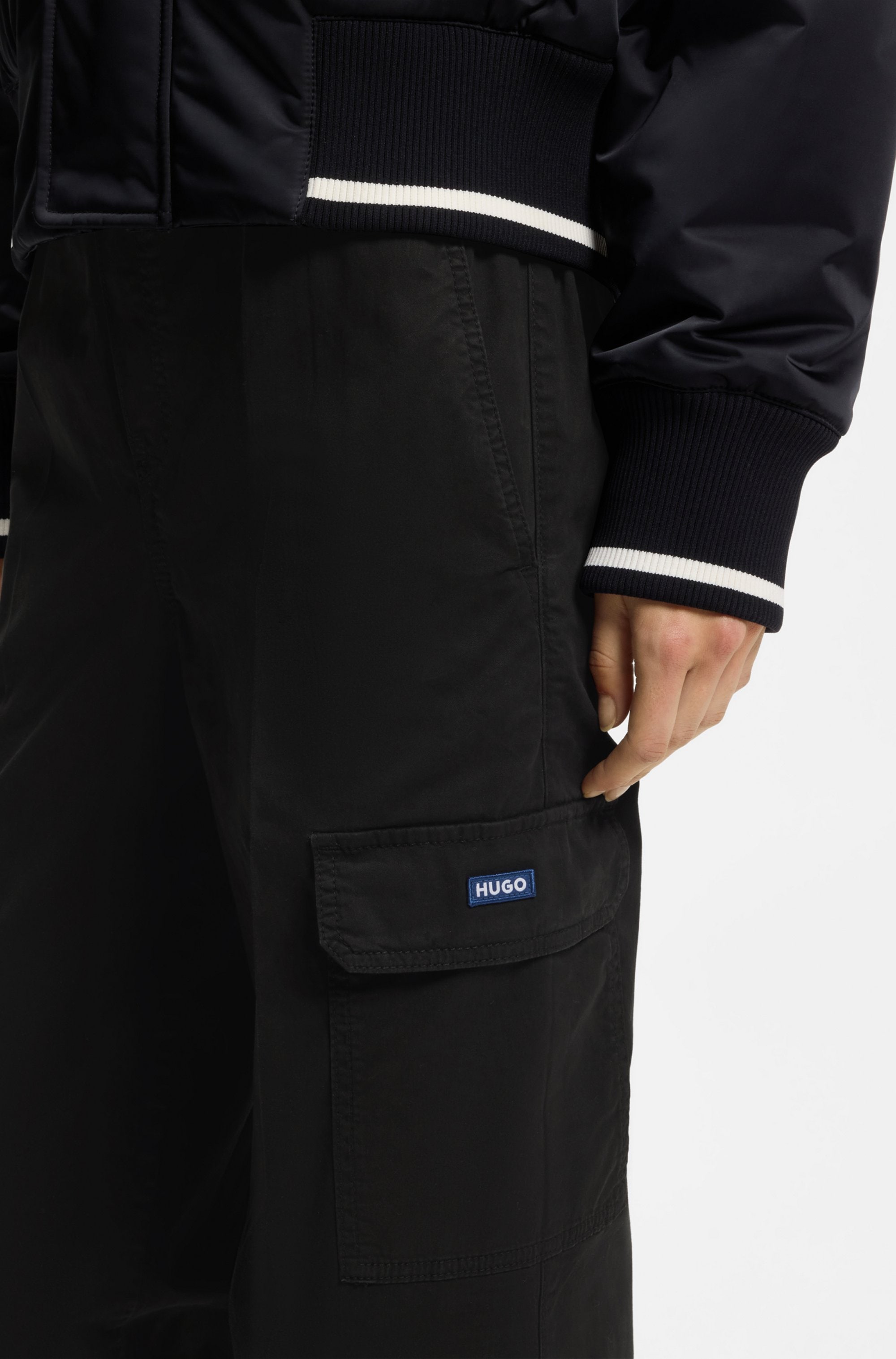 HUGO Pantalon cargo »Hisune«  mit Tunnelzug
