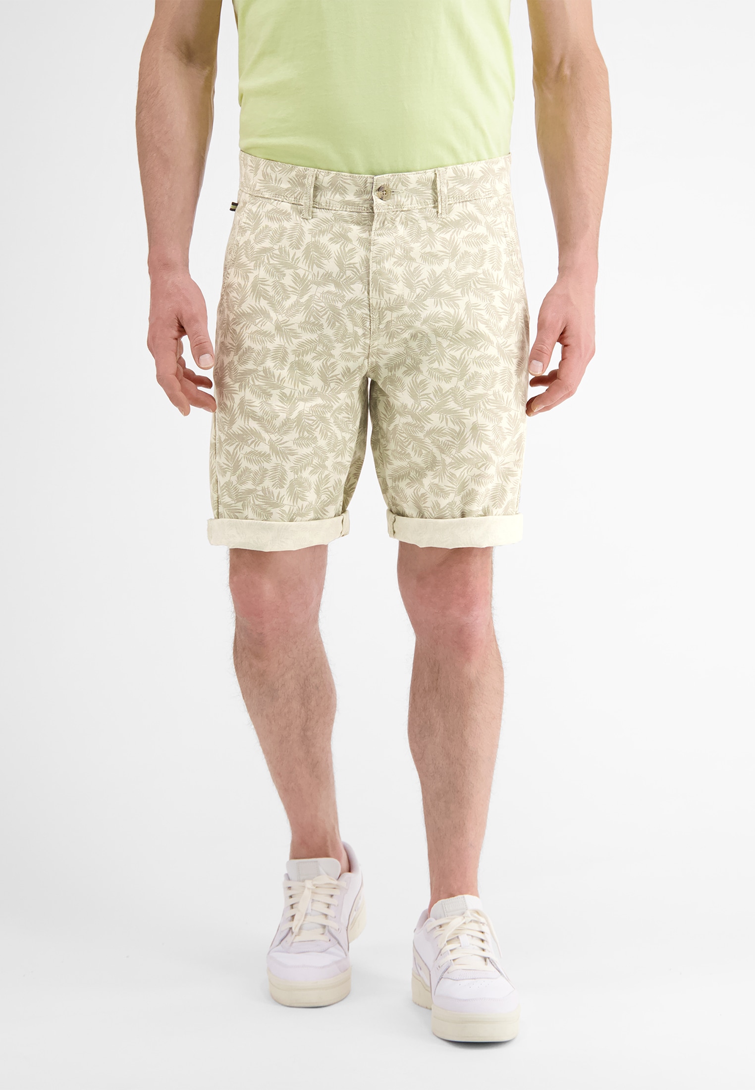 Image of LERROS Chinoshorts "Chino Bermuda *Leafs*"