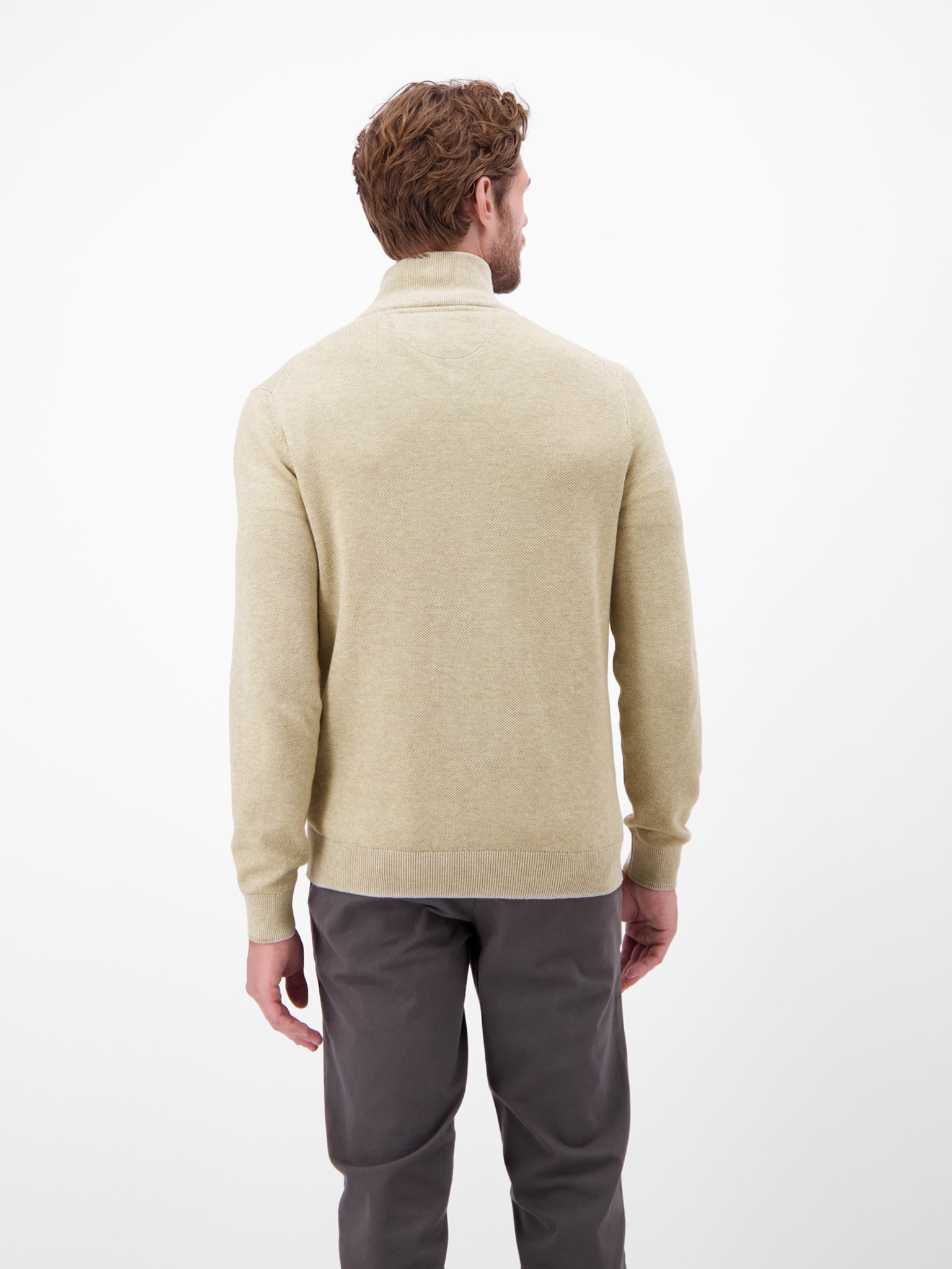 LERROS Strickfleecejacke, ohne Kapuze, mit Reissverchluss