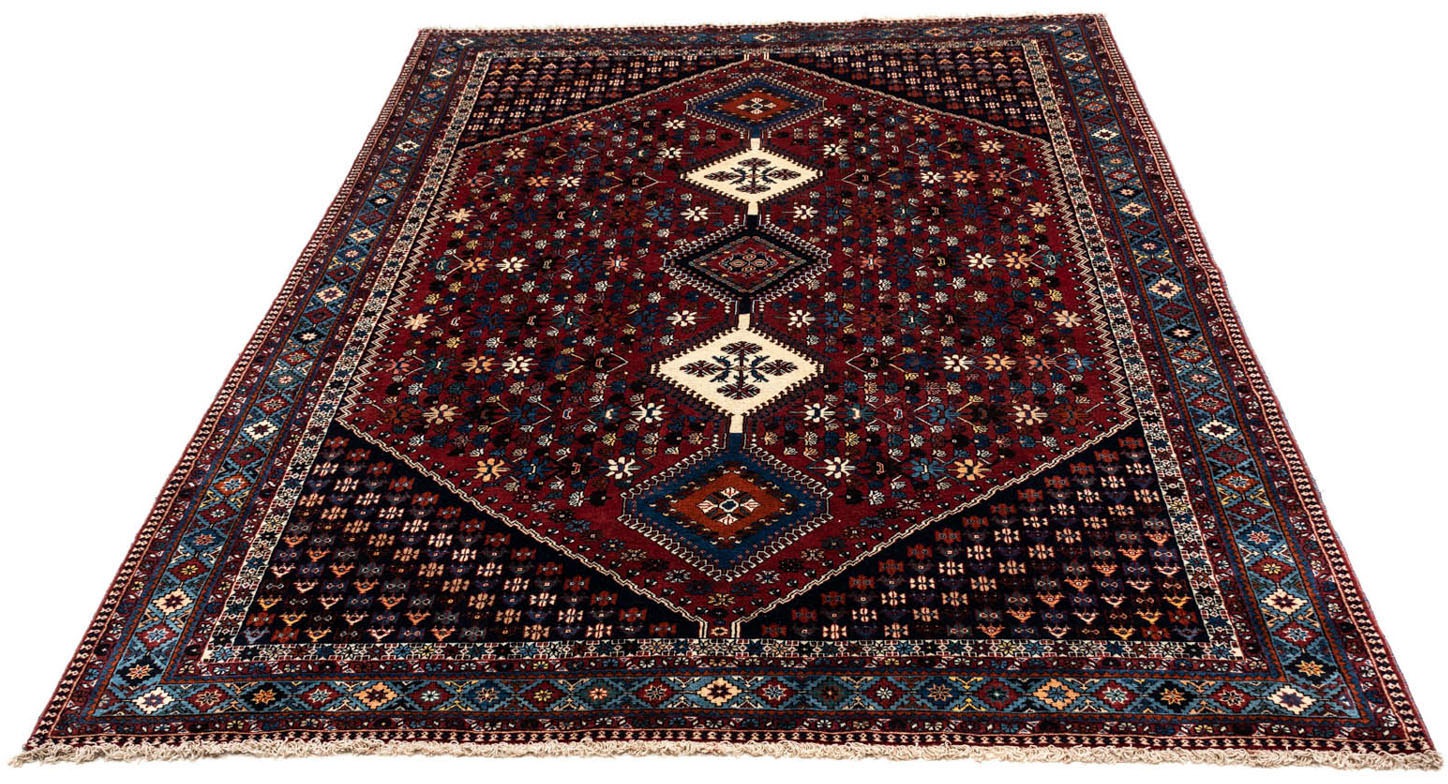 Image of morgenland Wollteppich »Yalameh Durchgemustert Rosso chiaro 284 x 206 cm«, rechteckig, 1 mm Höhe, Unikat mit Zertifikat bei Ackermann Versand Schweiz