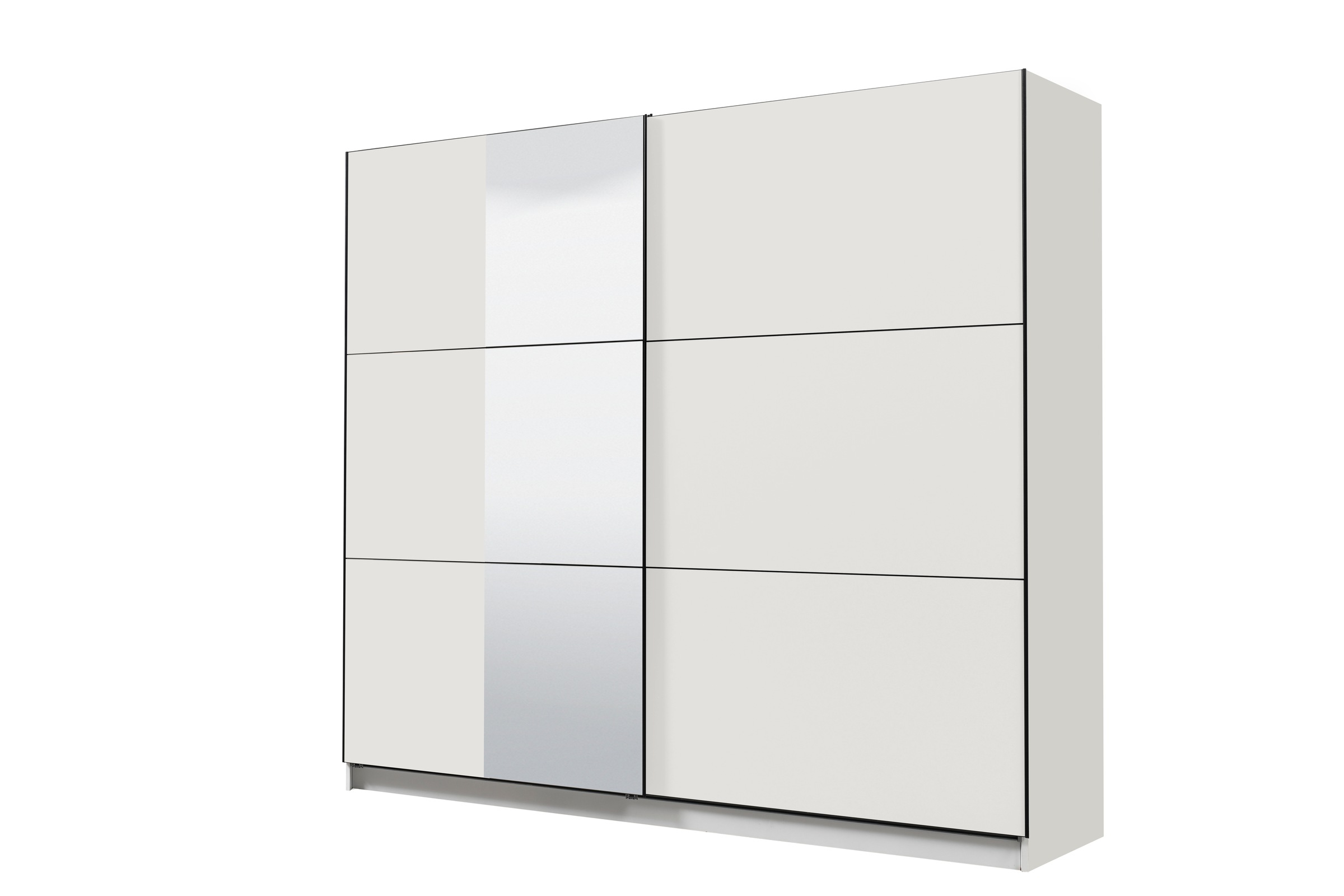 Image of GOODproduct Schwebetürenschrank "Sierra Kleiderschrank mit Spiegel Garderobe" Topseller inklusive Inneneinteilung & Kleiderstange, FSC-Zertifiziert