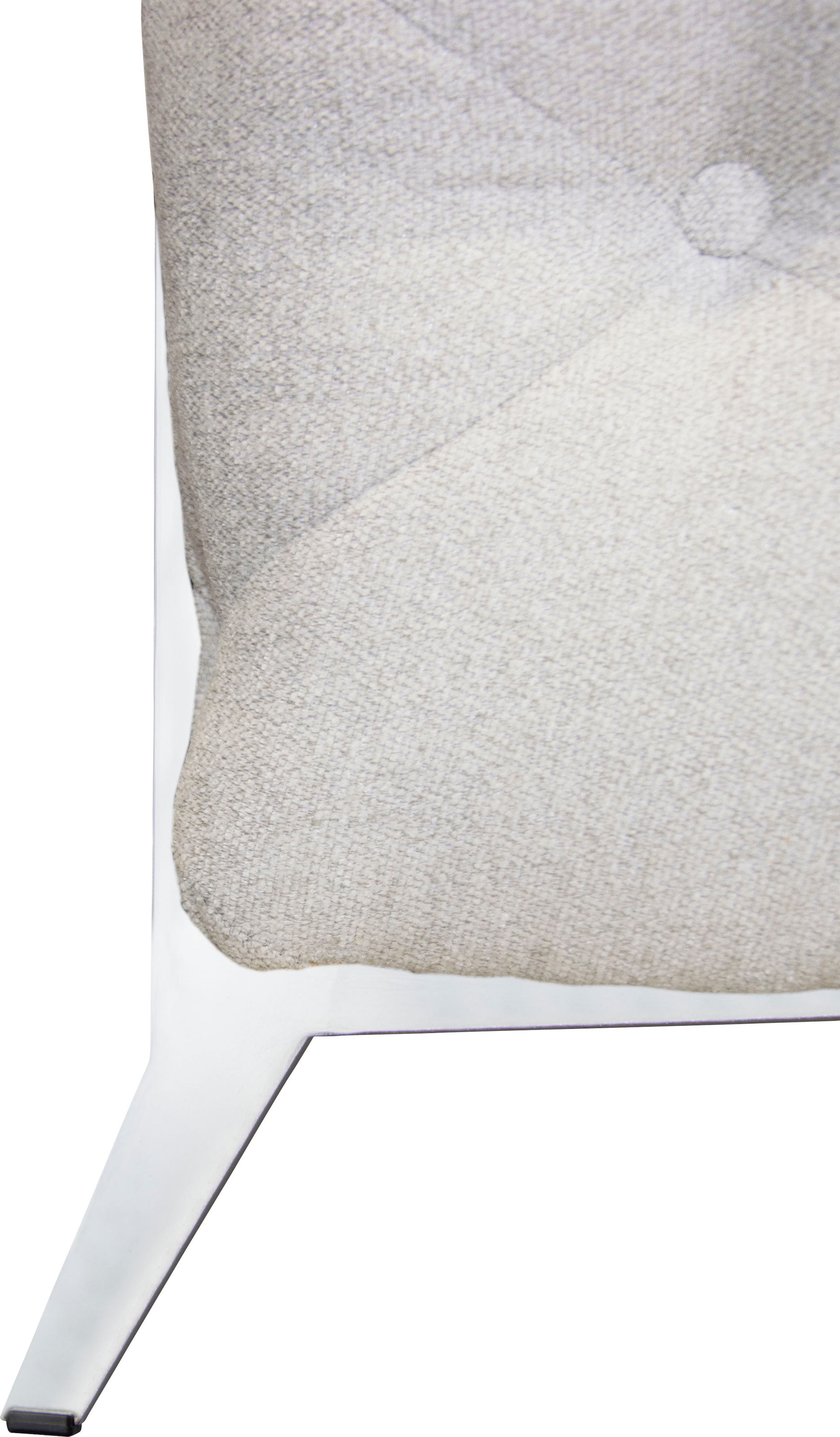 Leonique Chesterfield-Sofa »Amaury L-Form«, moderne Chersterfield-Optik, Breite 262 cm, Fussfarbe wählbar