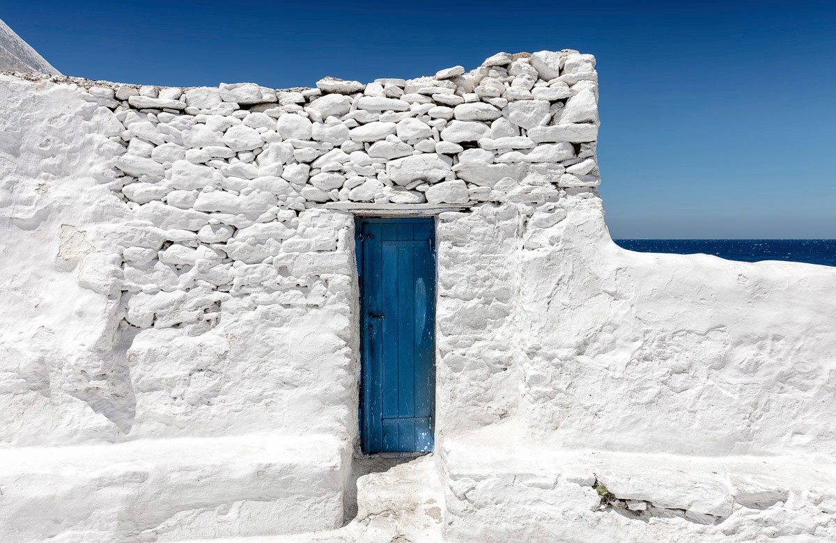 Image of Papermoon Fototapete »Blaue Tür«, Vliestapete, hochwertiger Digitaldruck, inklusive Kleister bei Ackermann Versand Schweiz