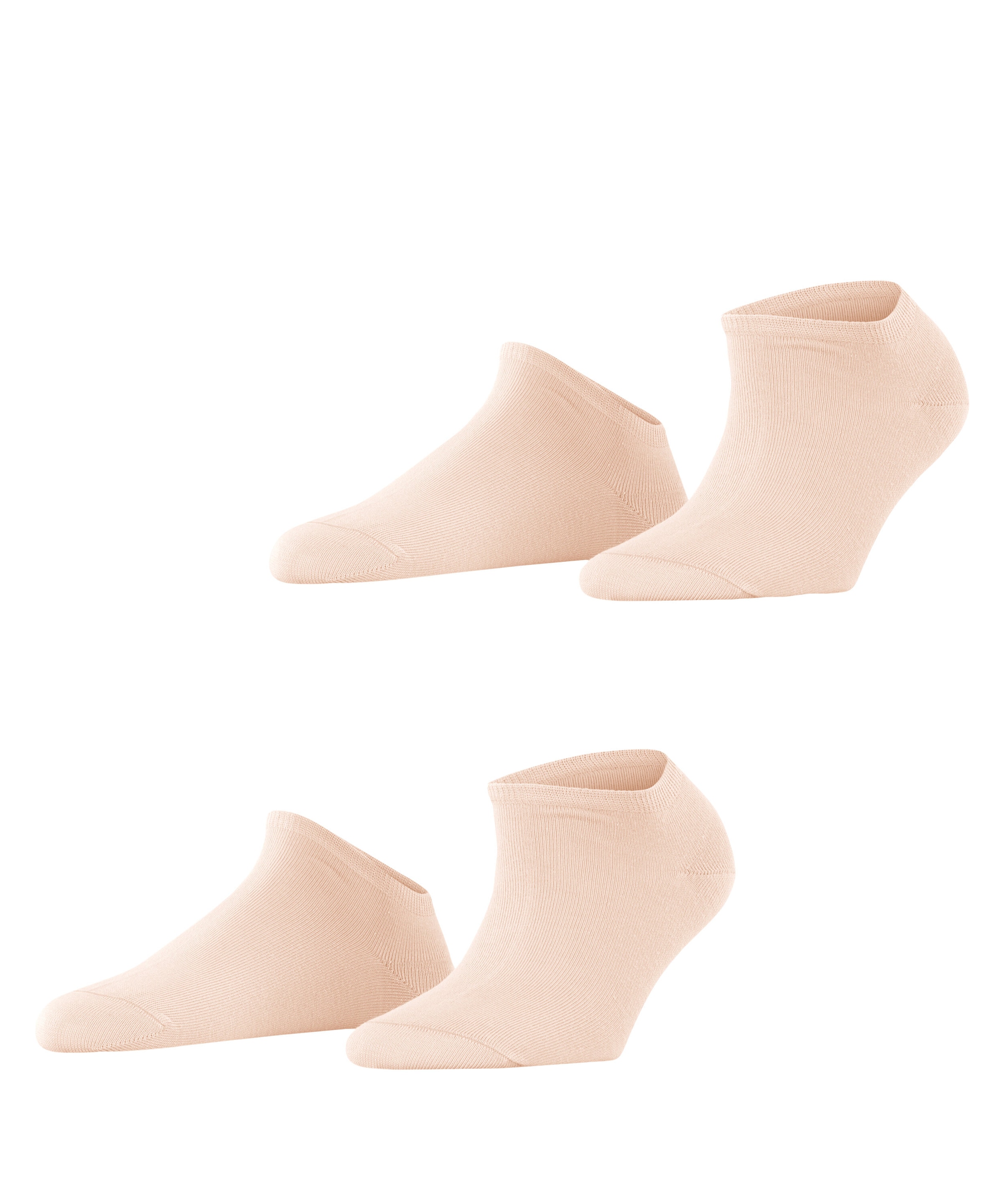Esprit Chaussettes de baskets »Uni« 2 paires,  renforcé, sans cheville et en coton doux