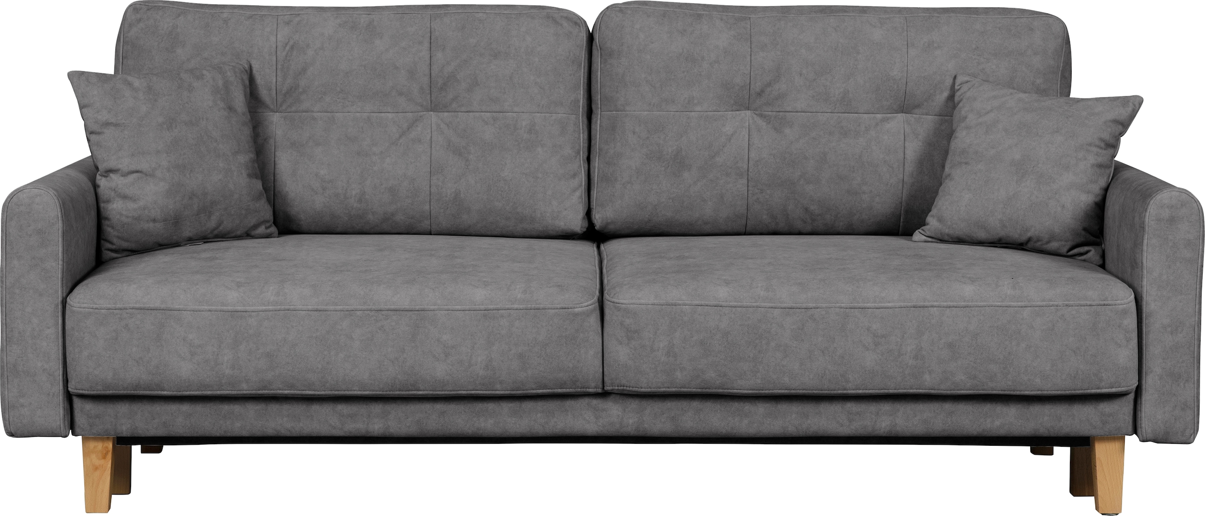 Home affaire 3-Sitzer »TRIPLO optionale Schlafsofa mit Bettkasten, Masse B/T/H: 215/100/89 cm«, Wahlweise Bettfunktion - Liegefläche 145x191 cm, Rücken-, Zierkissen