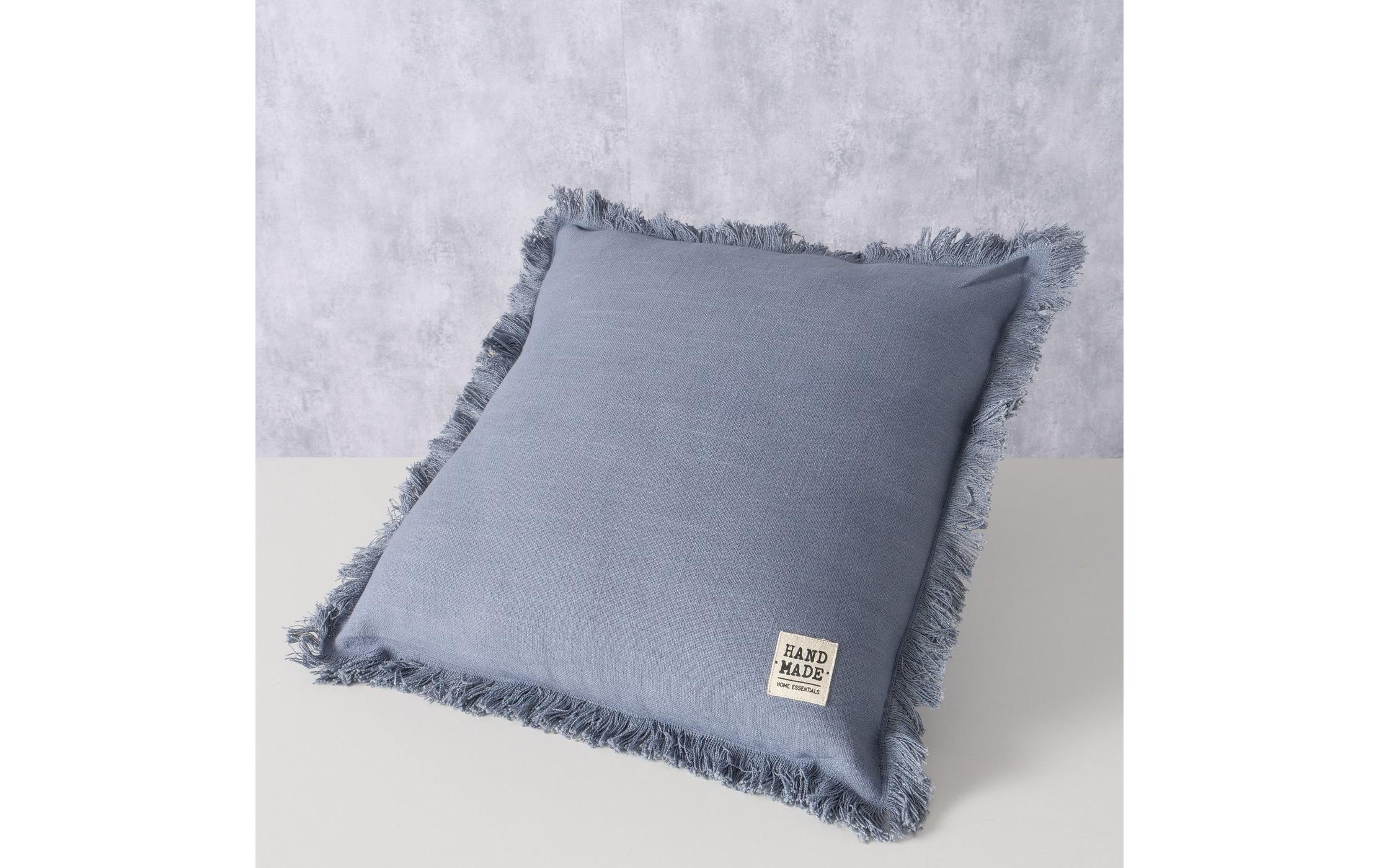 BOLTZE Dekokissen »Lenea 45 x 45 cm, Dunkelgrau«