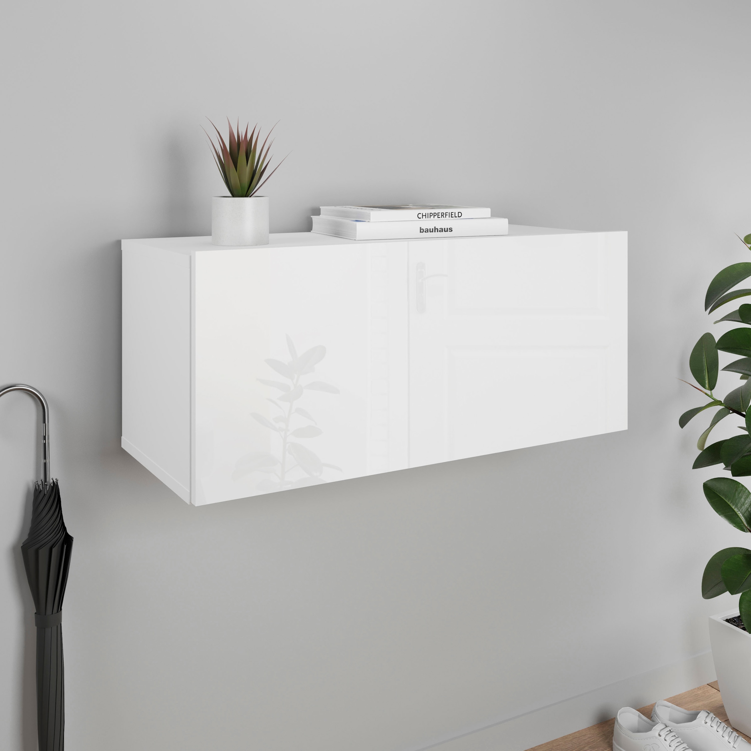 GOODproduct Armoire vestiaire »Paris« petite armoire murale 70 cm de large, 1 rabat