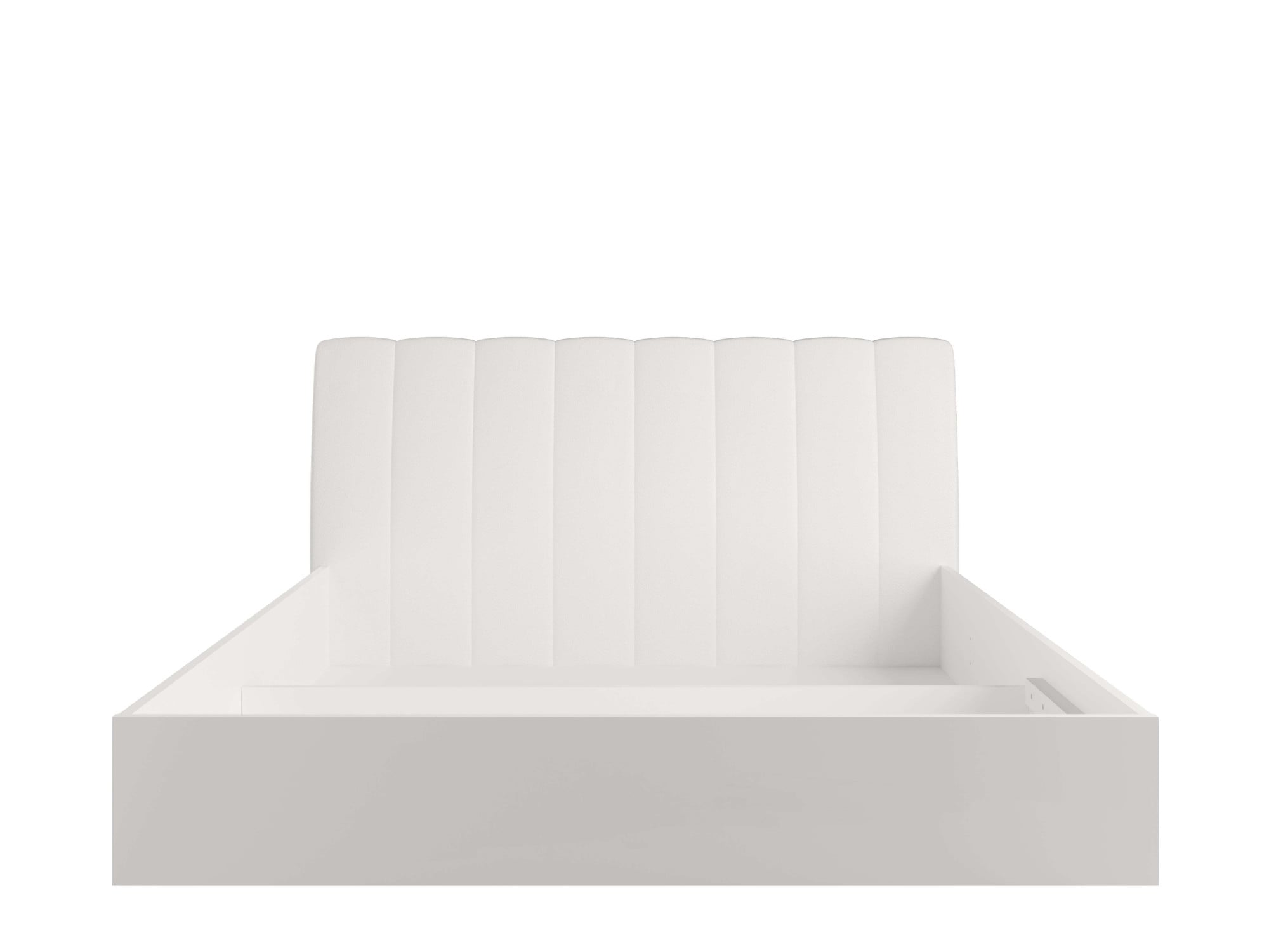 INOSIGN Bett »Bett Malissa mit gepolstertem Kopfteil ohne Stauraum«, Bettgestell, Schlaffläche 180x200 cm, BxTxH 186,6 x 206,4 x 100 cm