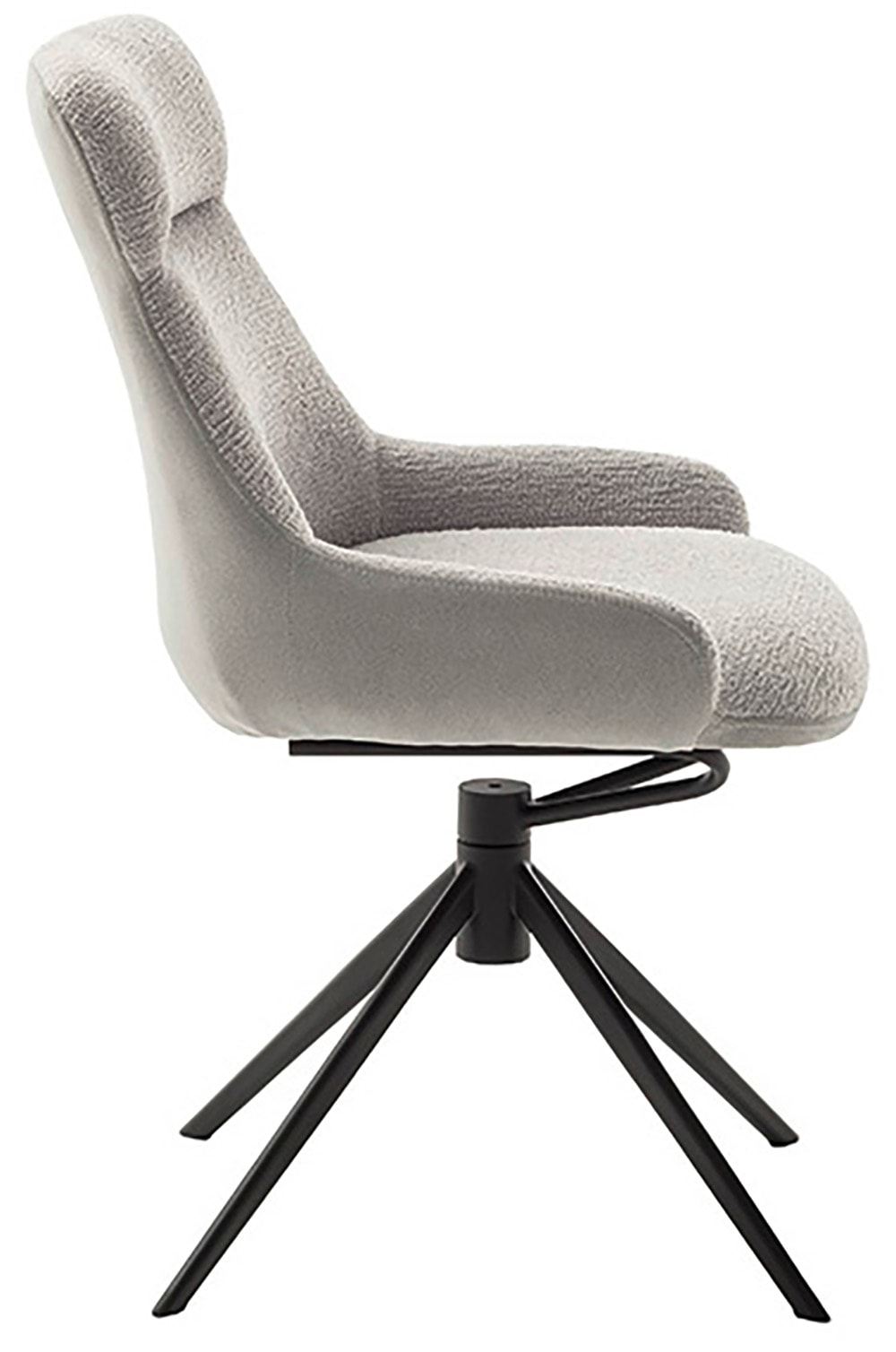 MCA furniture Esszimmerstuhl, Feingewebe, (2er-Set), drehbar 360°, Dreh- & Schwingfunktion, Sitzhöhe ca. 50 cm