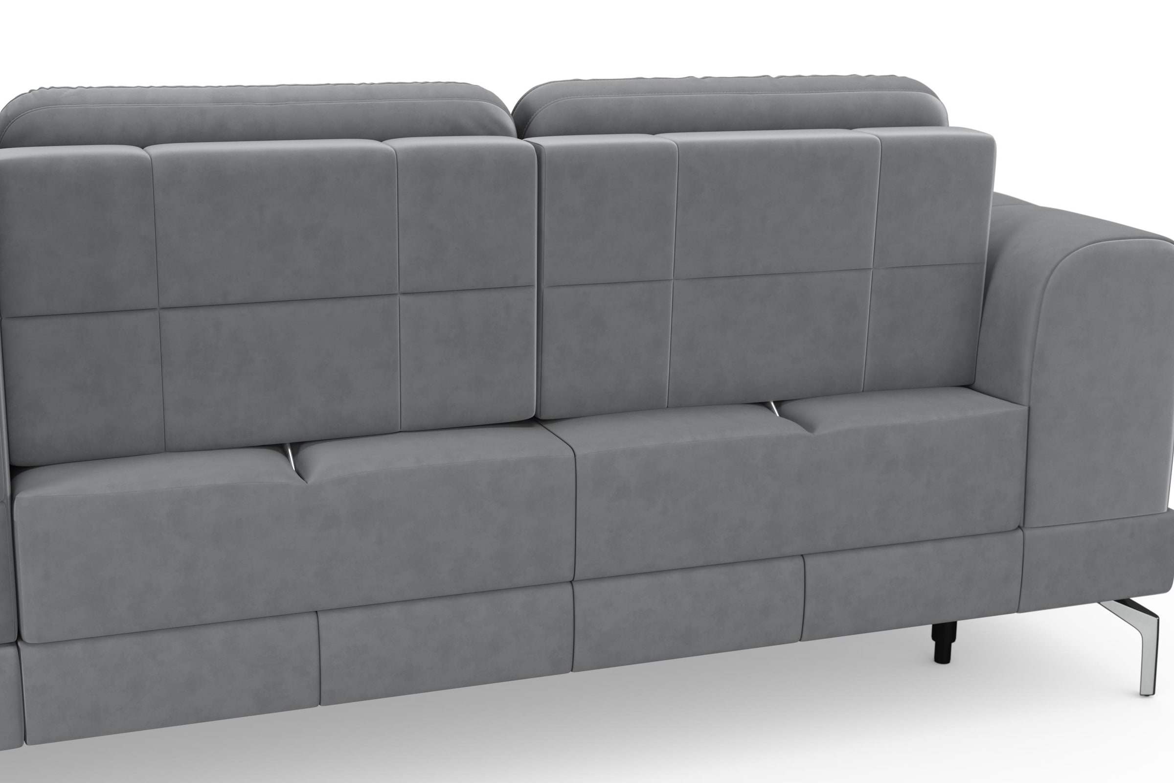 sit&more Ecksofa »Bendigo L-Form«, inklusive Sitztiefenverstellung, Bodenfreiheit 15 cm, 2 Fussfarben