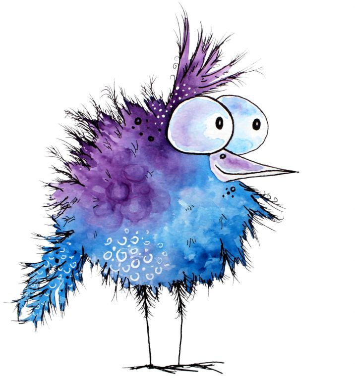 Image of Wall-Art Wandtattoo »Lila Blau Schräger Vogel«, (1 St.) bei Ackermann Versand Schweiz