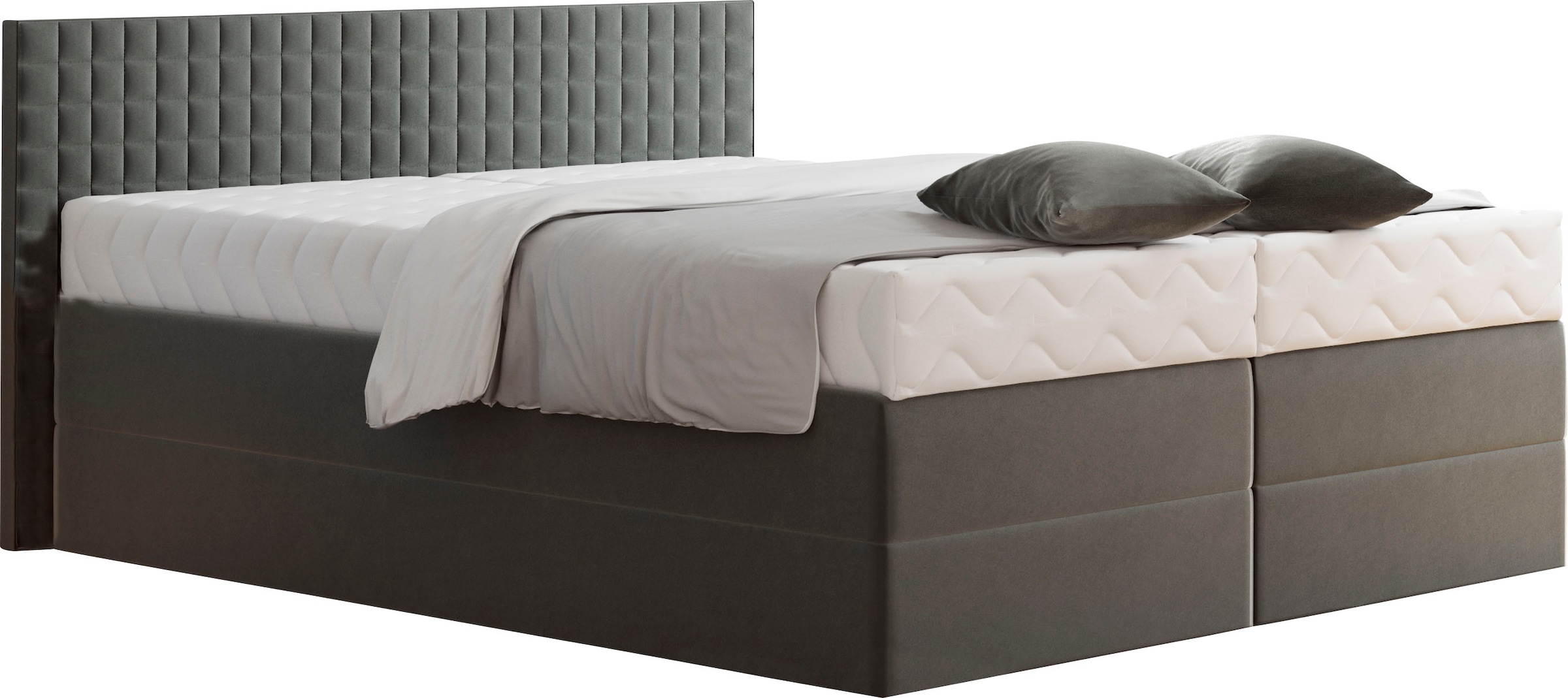 Westfalia Schlafkomfort Boxspringbett, mit Zierkissen, wahlweise mit Topper