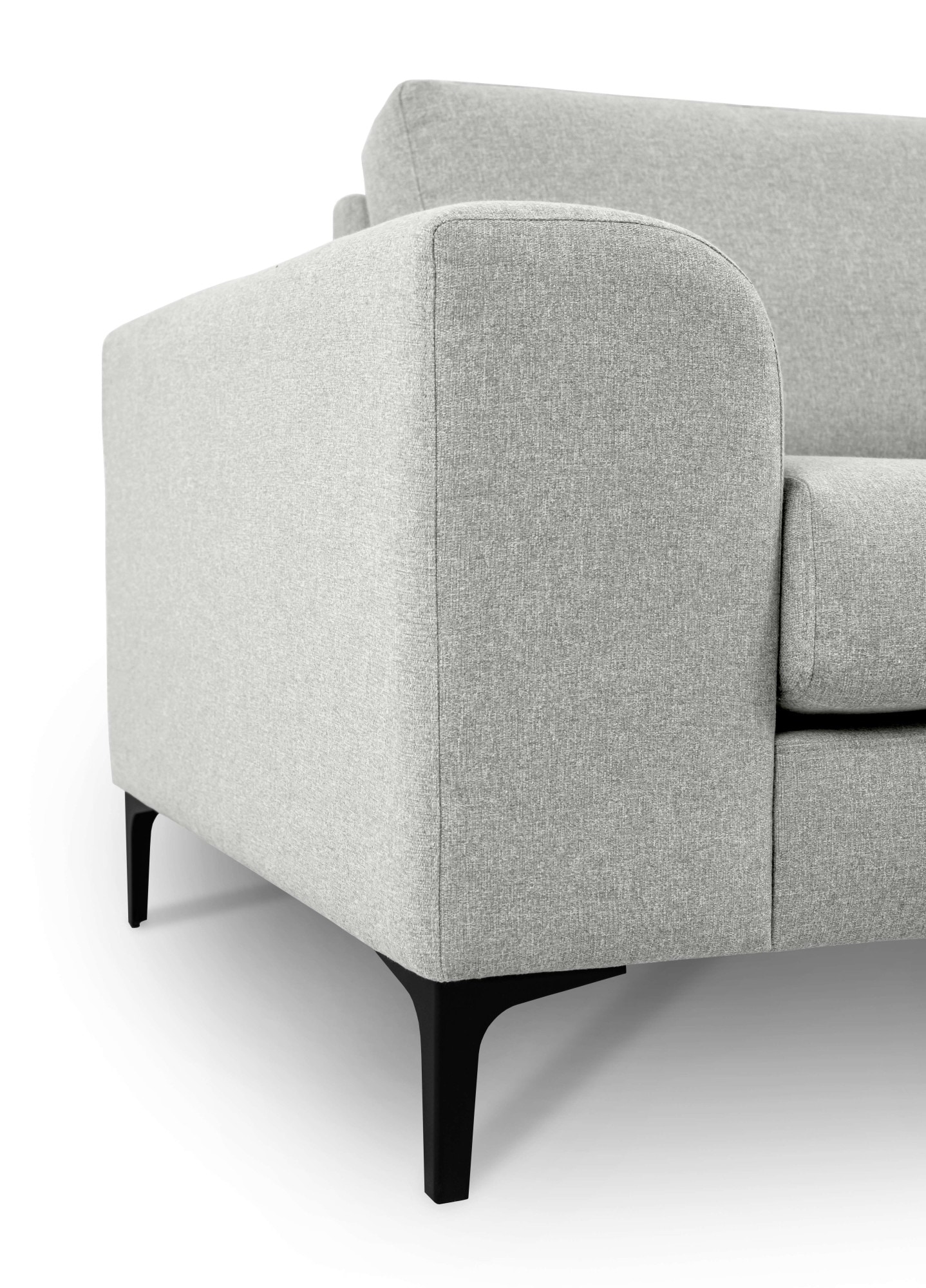 GOODproduct 2,5-Sitzer »Henry, Kompaktsofa, Breite 214 cm« mit Metallbeinen, Wellenunterfederung, wasserabweisender Stoff