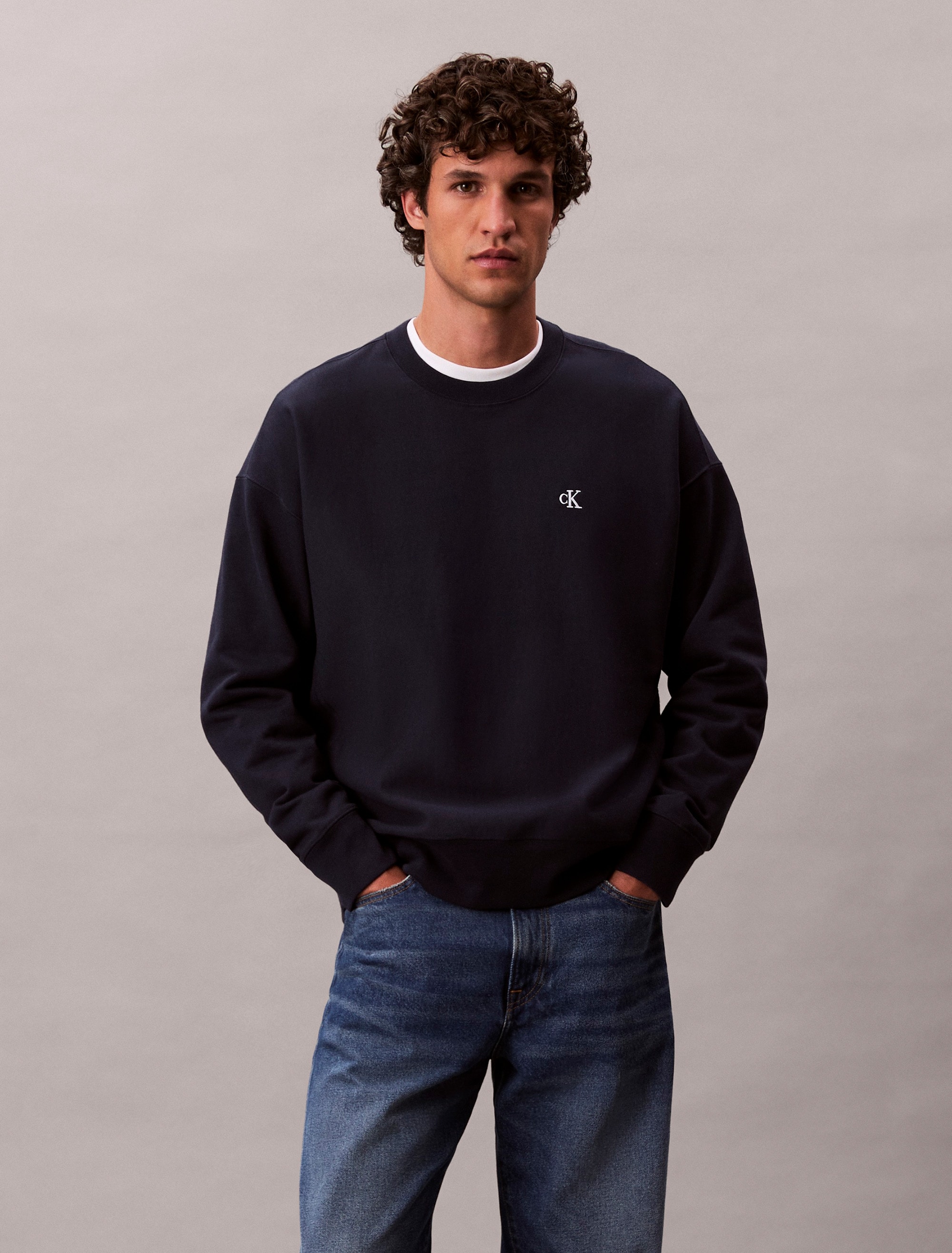 Image of Calvin Klein Jeans Sweatshirt, regular fit, Rundhalsausschnitt