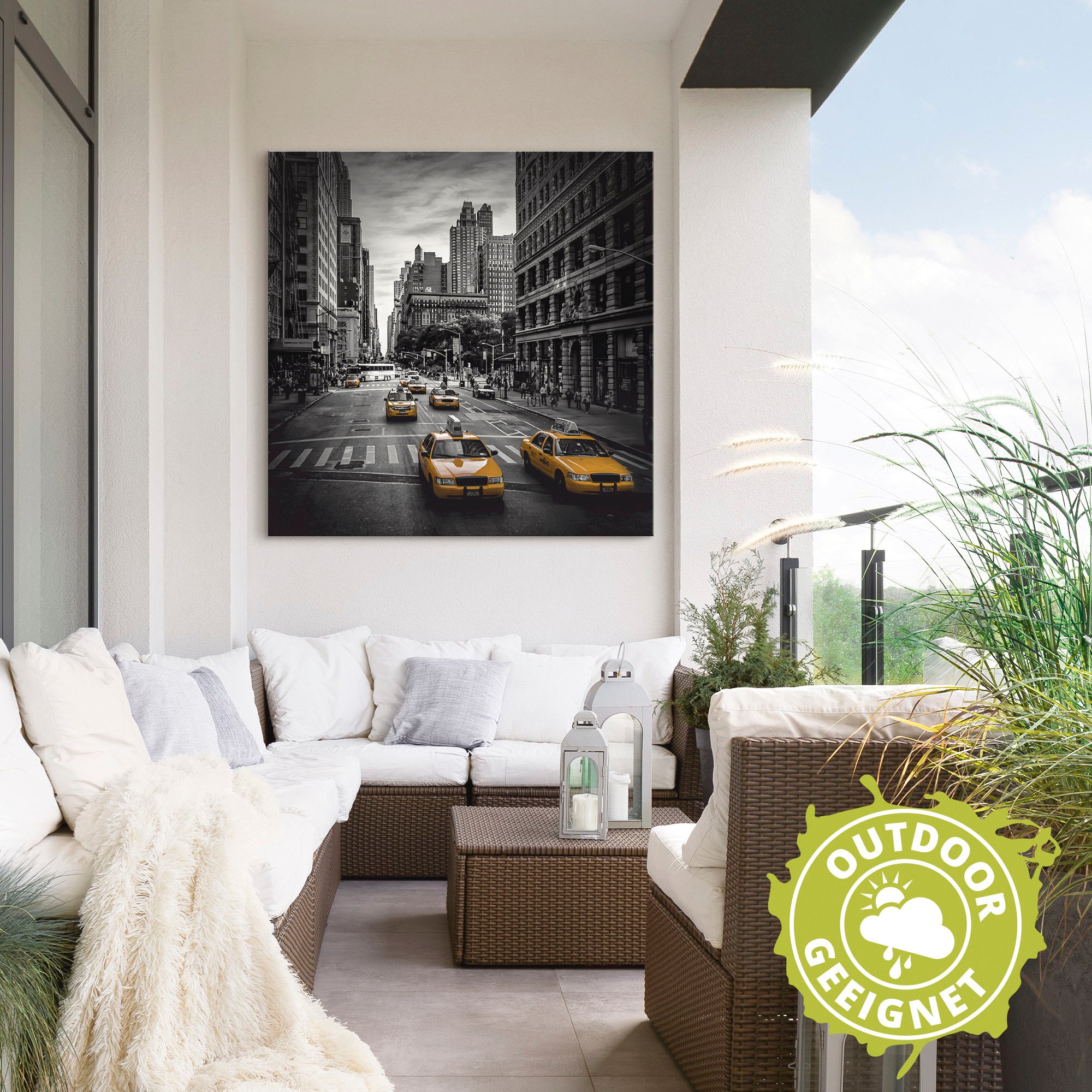 Artland Wandbild »New York City Verkehr 5th Avenue«, Amerika, (1 St.), als Alubild, Outdoorbild, Leinwandbild, Poster, Wandaufkleber