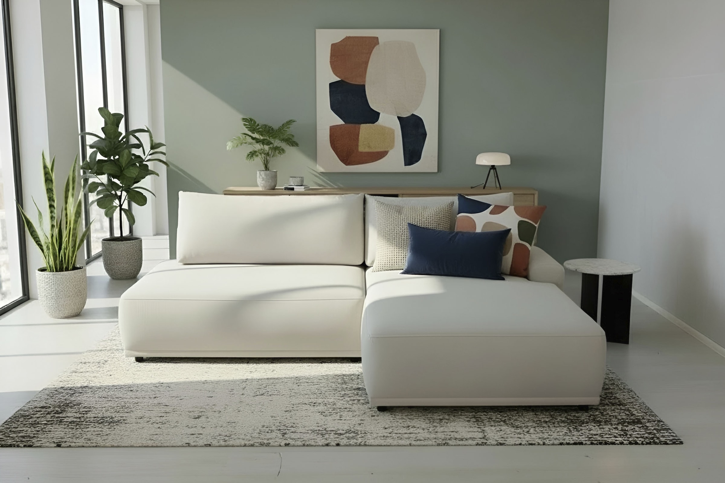 Image of TRENDMANUFAKTUR Ecksofa "Fordon II, Schlafsofa mit Bettkasten, Couch in L-Form, Breite 250 cm" in Struktur LUMOS, 3D-Effekt, sandgrau, Armlehne rechts