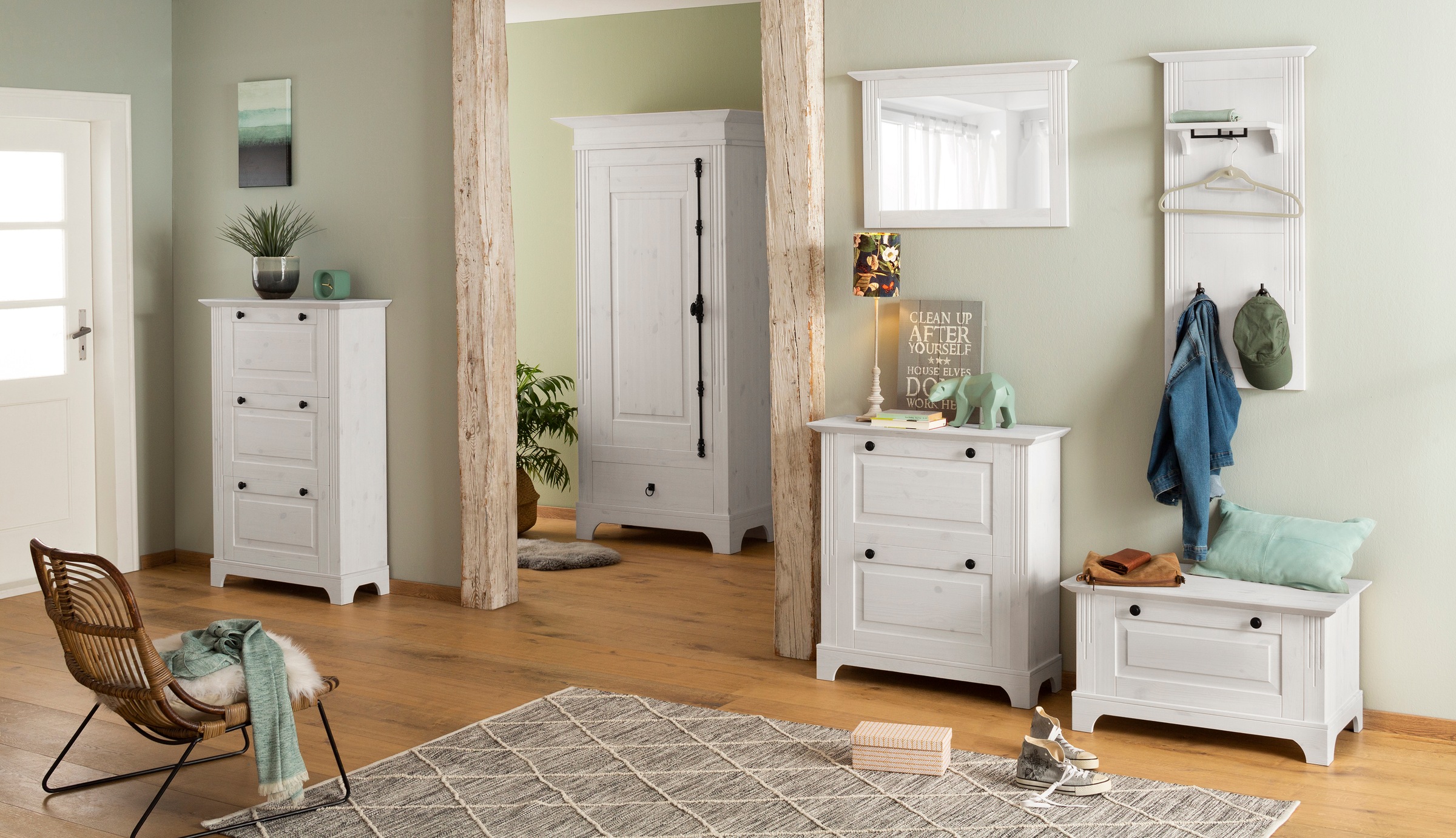 Image of Home affaire Spiegel »Yunus«, Kiefer massiv, Breite 80 cm bei Ackermann Versand Schweiz